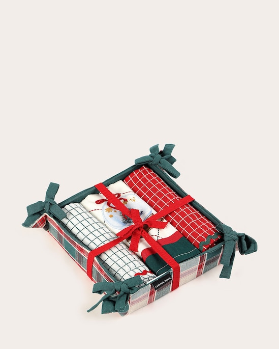 Kit pano de copa xadrez 4 peças multicor