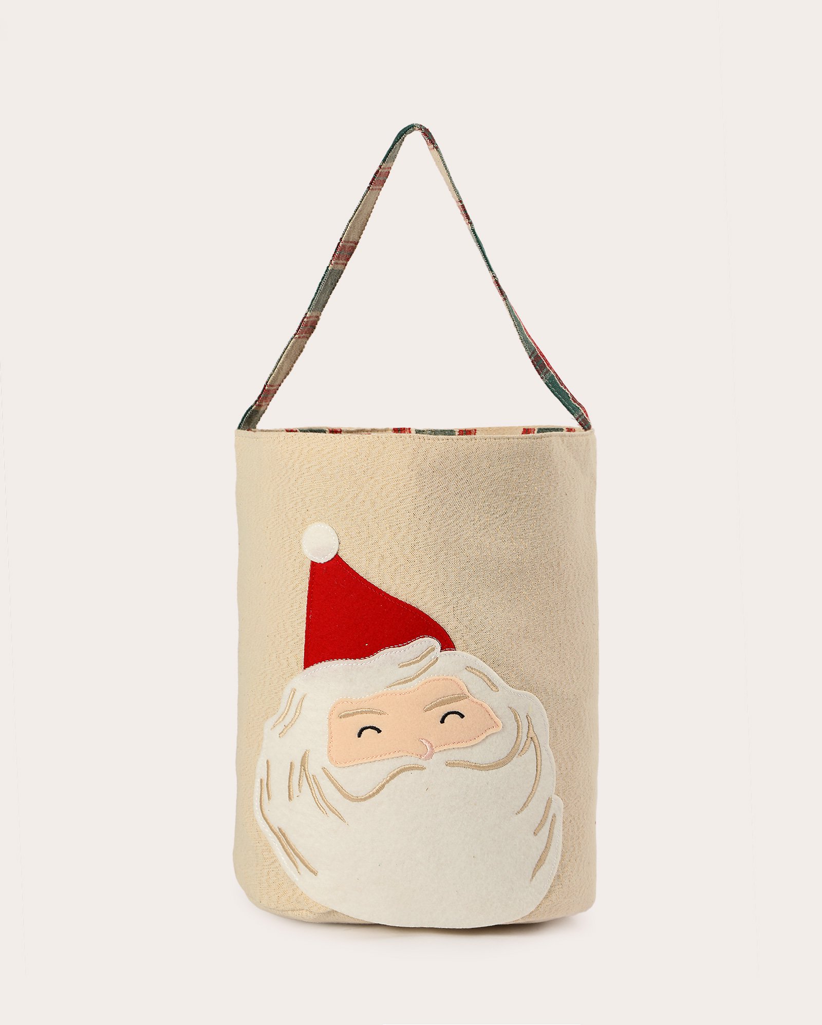 Cesto multiuso natalino xadrez 20x26cm multicor | Casa Riachuelo