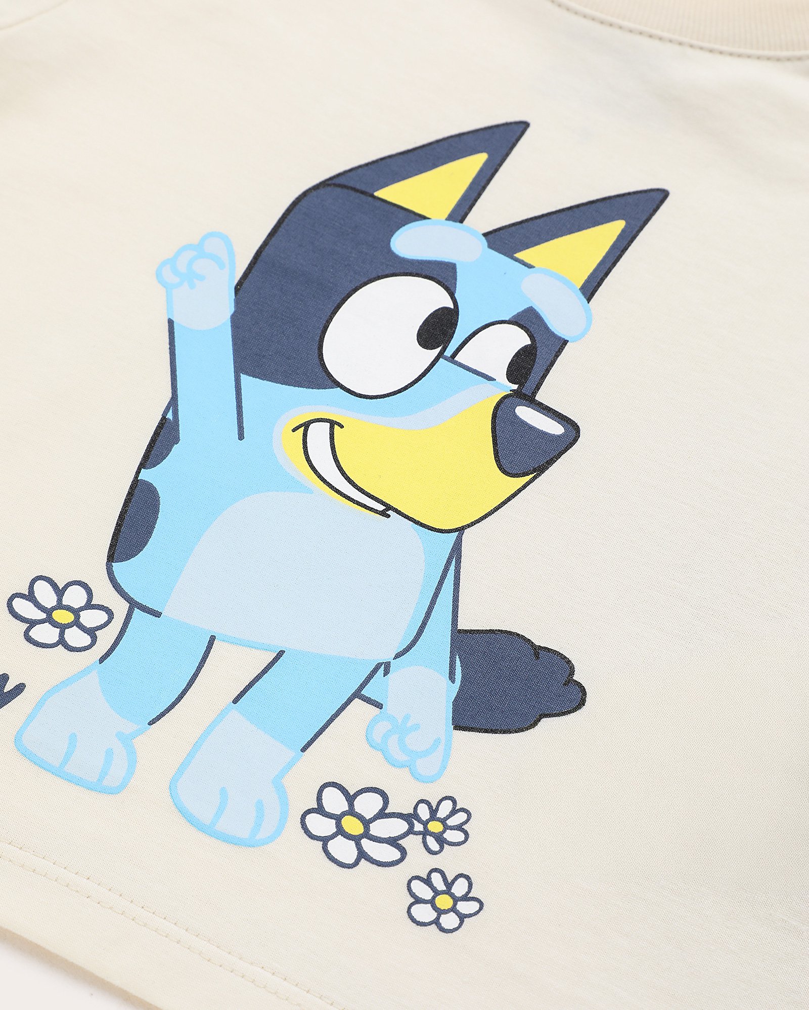 Camiseta infantil estampa Bluey 1-4A bege | BBC