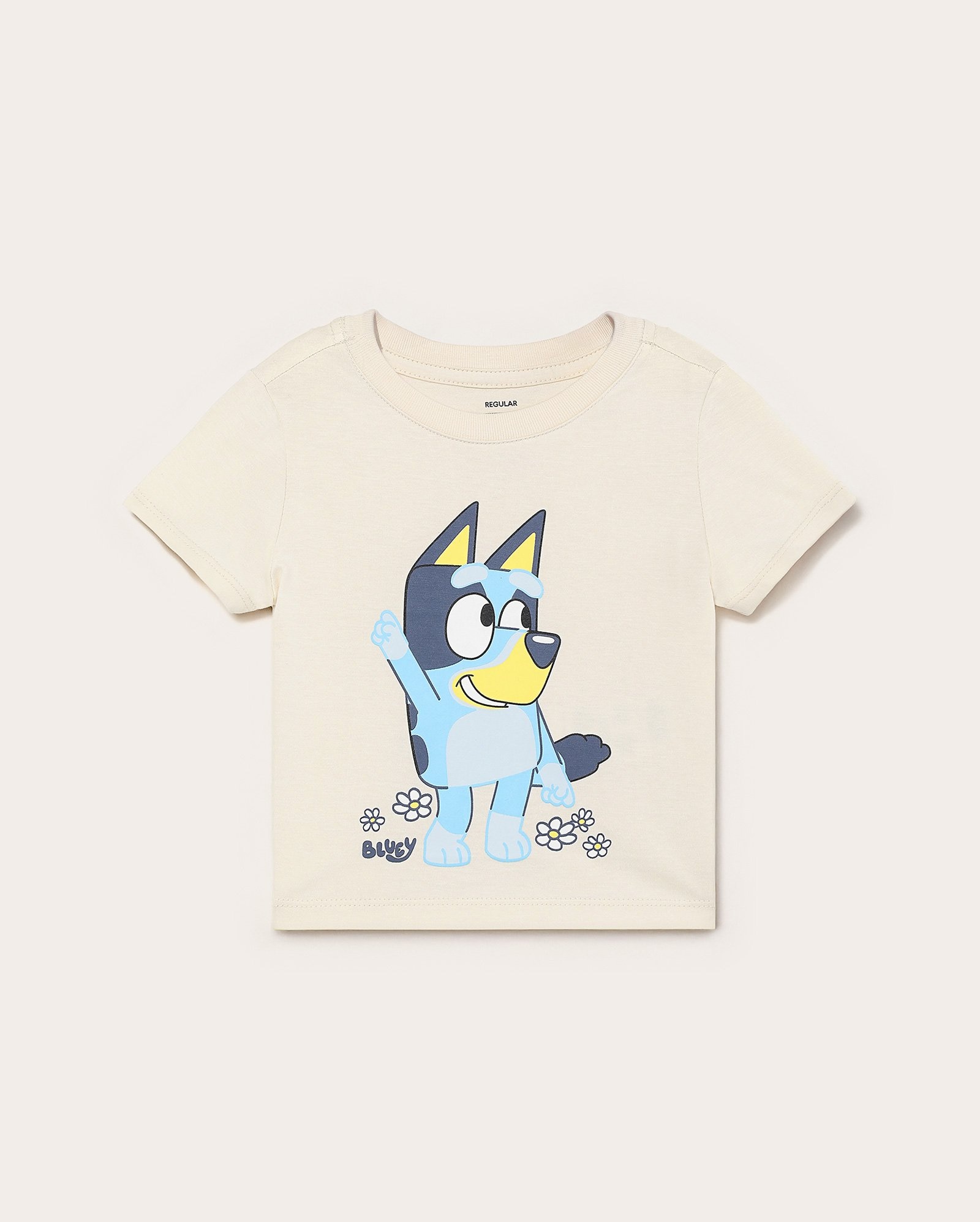 Camiseta infantil estampa Bluey 1-4A bege | BBC