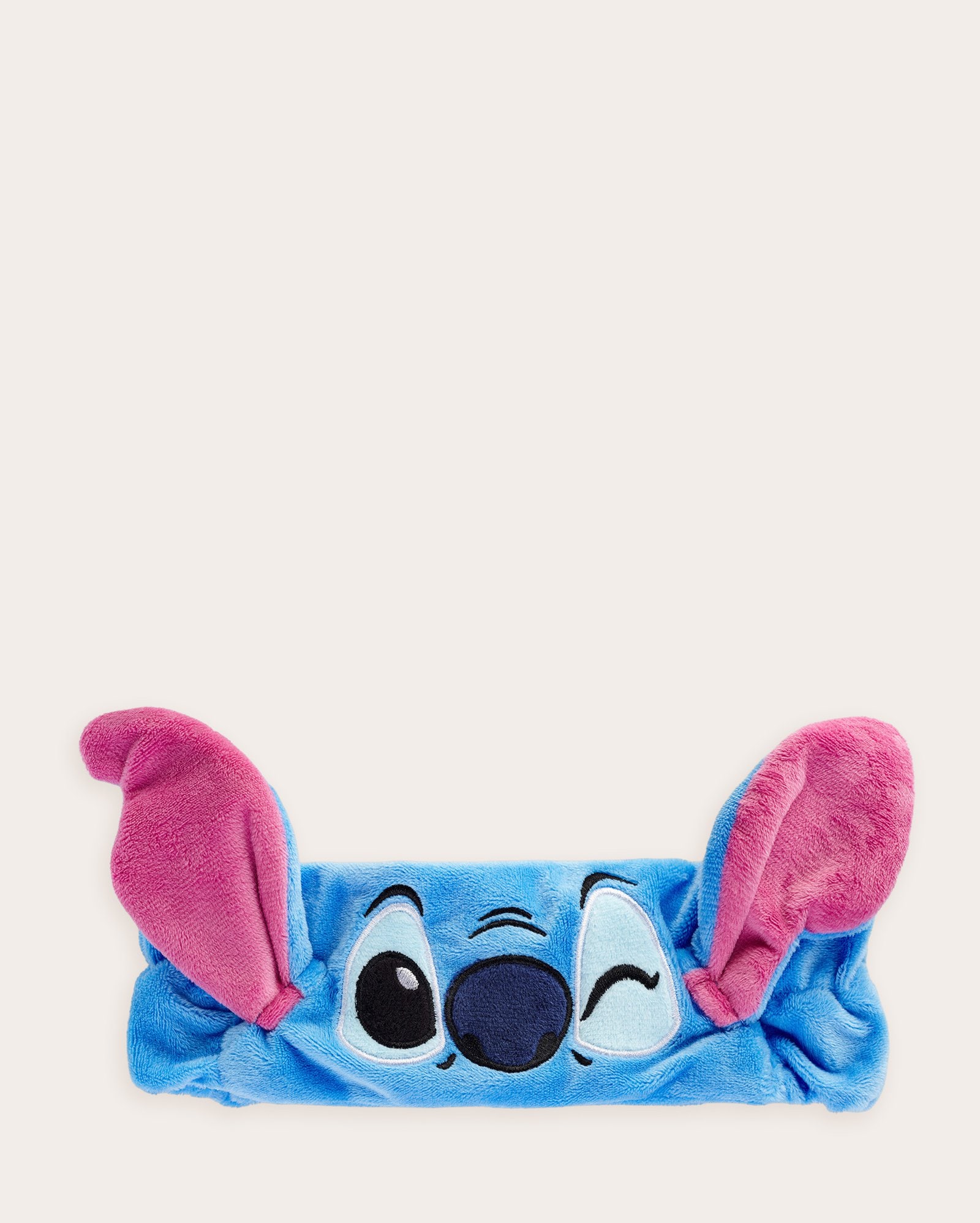 Faixa para skincare atoalhada Stitch azul | be.U + Disney