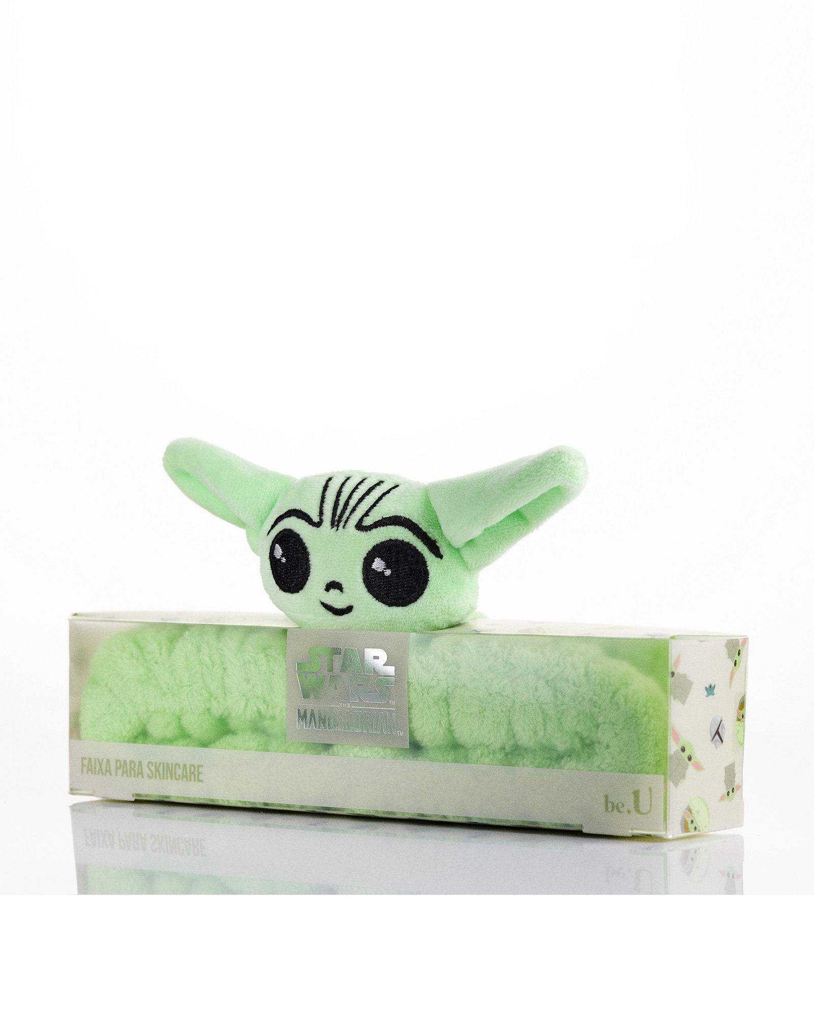 Faixa para skincare atoalhada Baby Yoda verde | be.U by Riachuelo + Star Wars