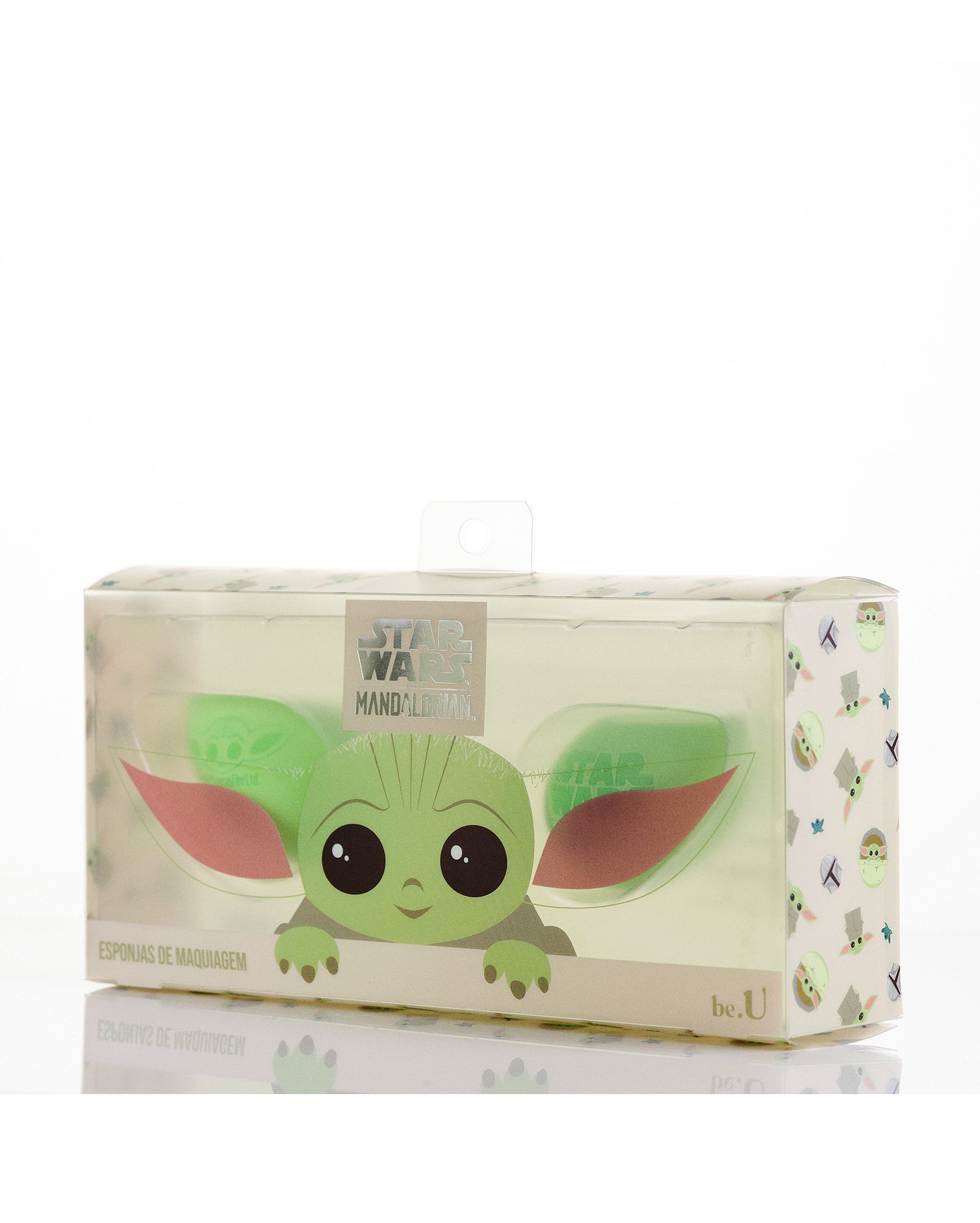 Kit esponja de maquiagem 2 unidades baby Yoda verde | be.U by Riachuelo + Star Wars