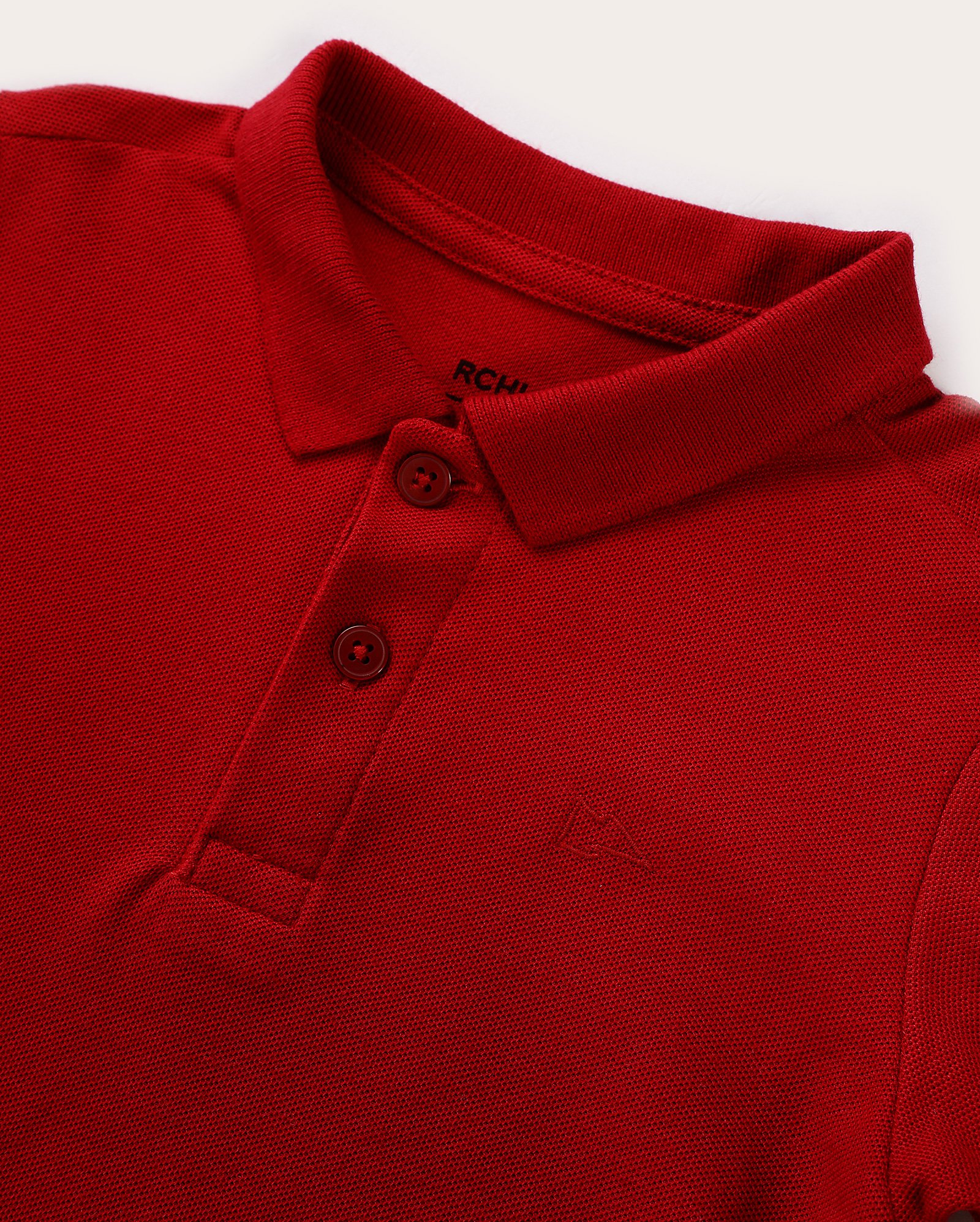 Camisa polo infantil Pool Legacy lisa 4-10A vermelho