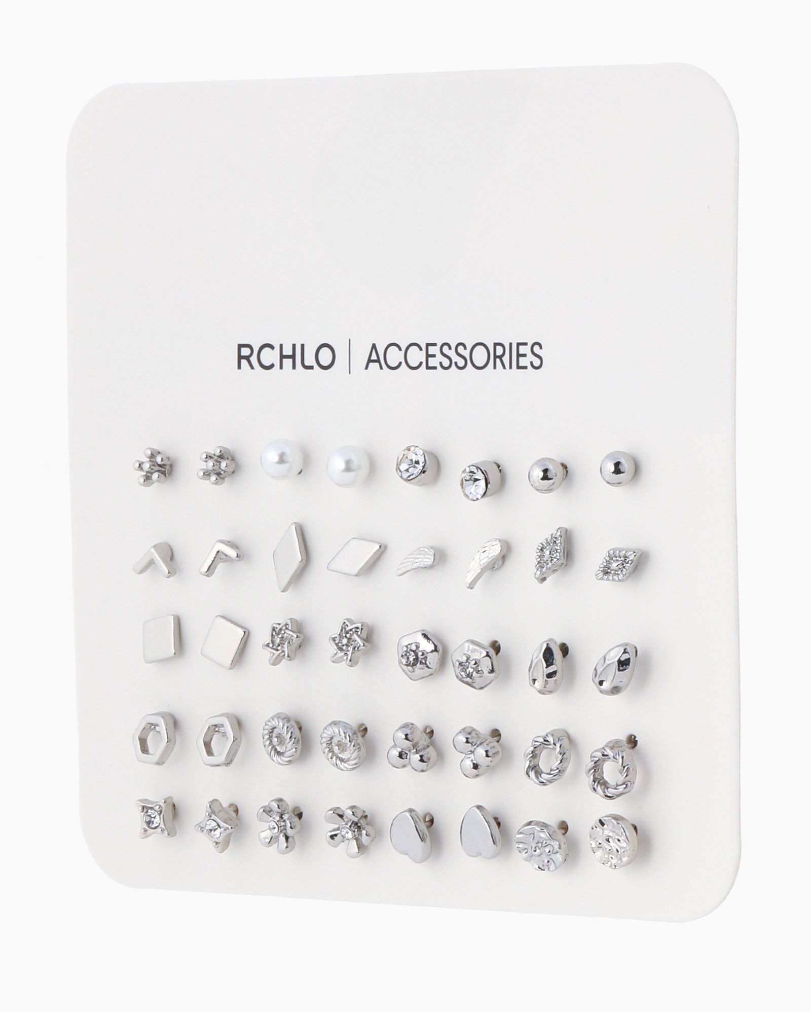Kit brinco feminino 20 pares diversos prata | Accessori