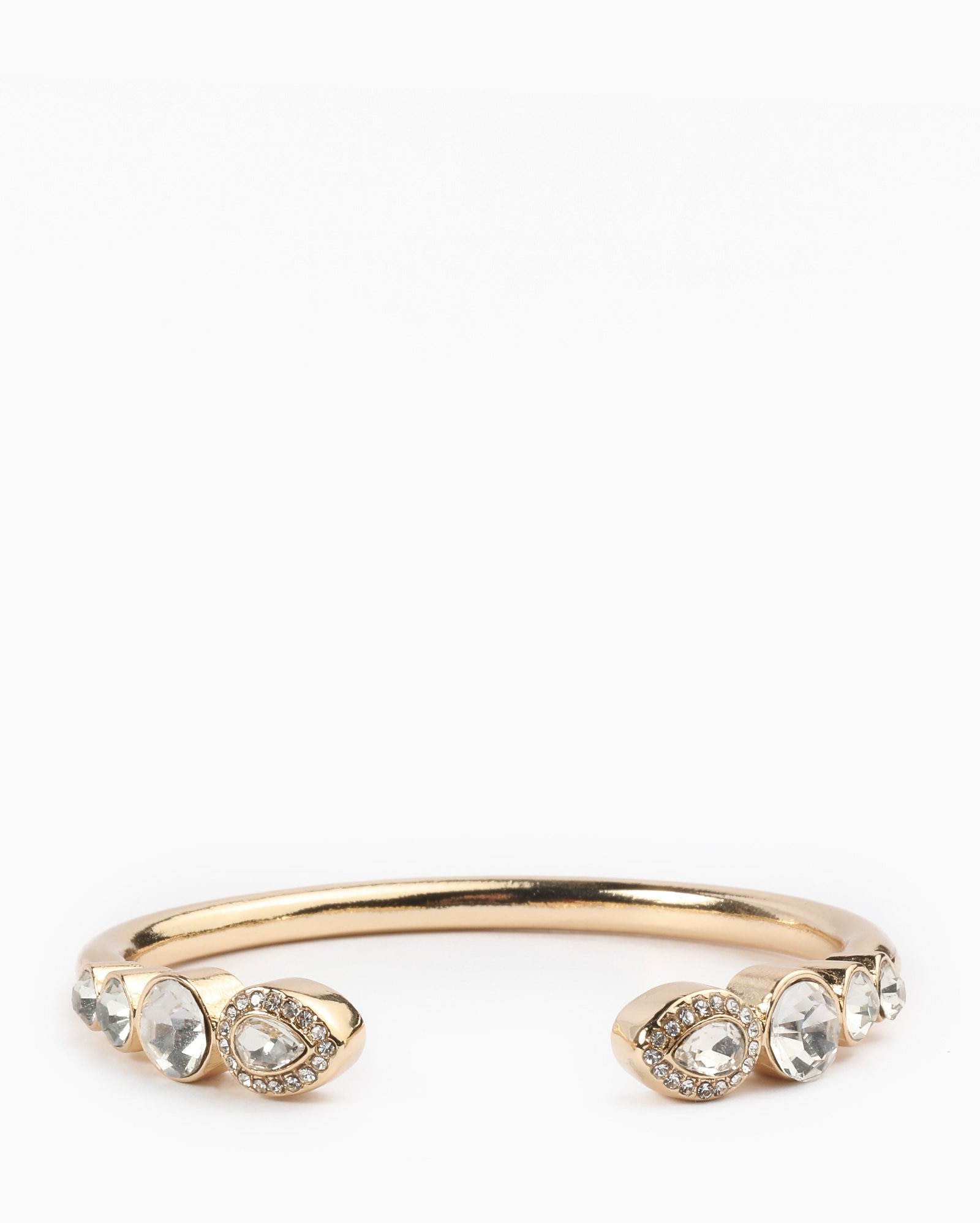 Pulseira bracelete aro com pedras cravejadas dourada | Accessori by Riachuelo