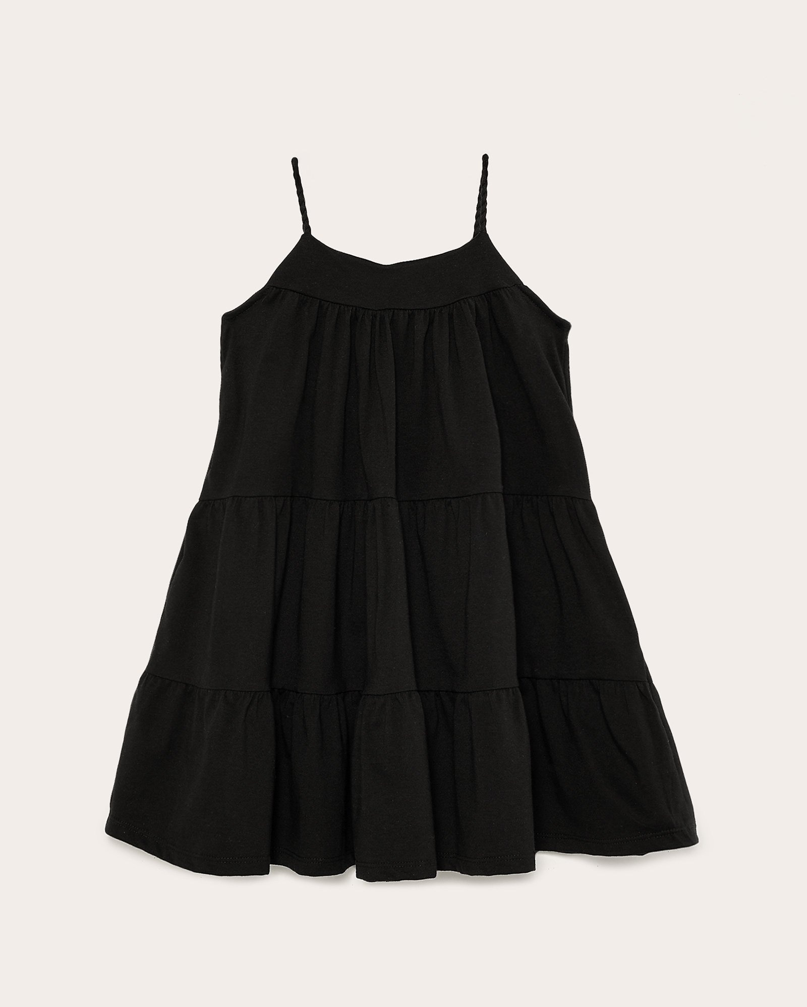 Vestido infantil evasê 3 marias liso 4-10A - Preto | Pool Kids