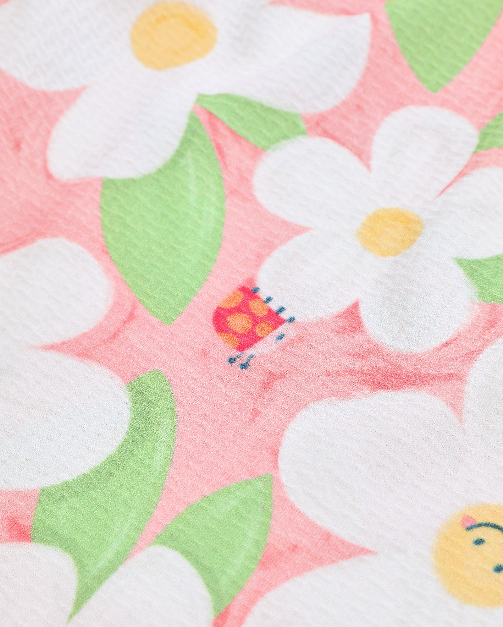 Vestido infantil evasê flor com lastex e babados 1-4A rosa | Pool Kids