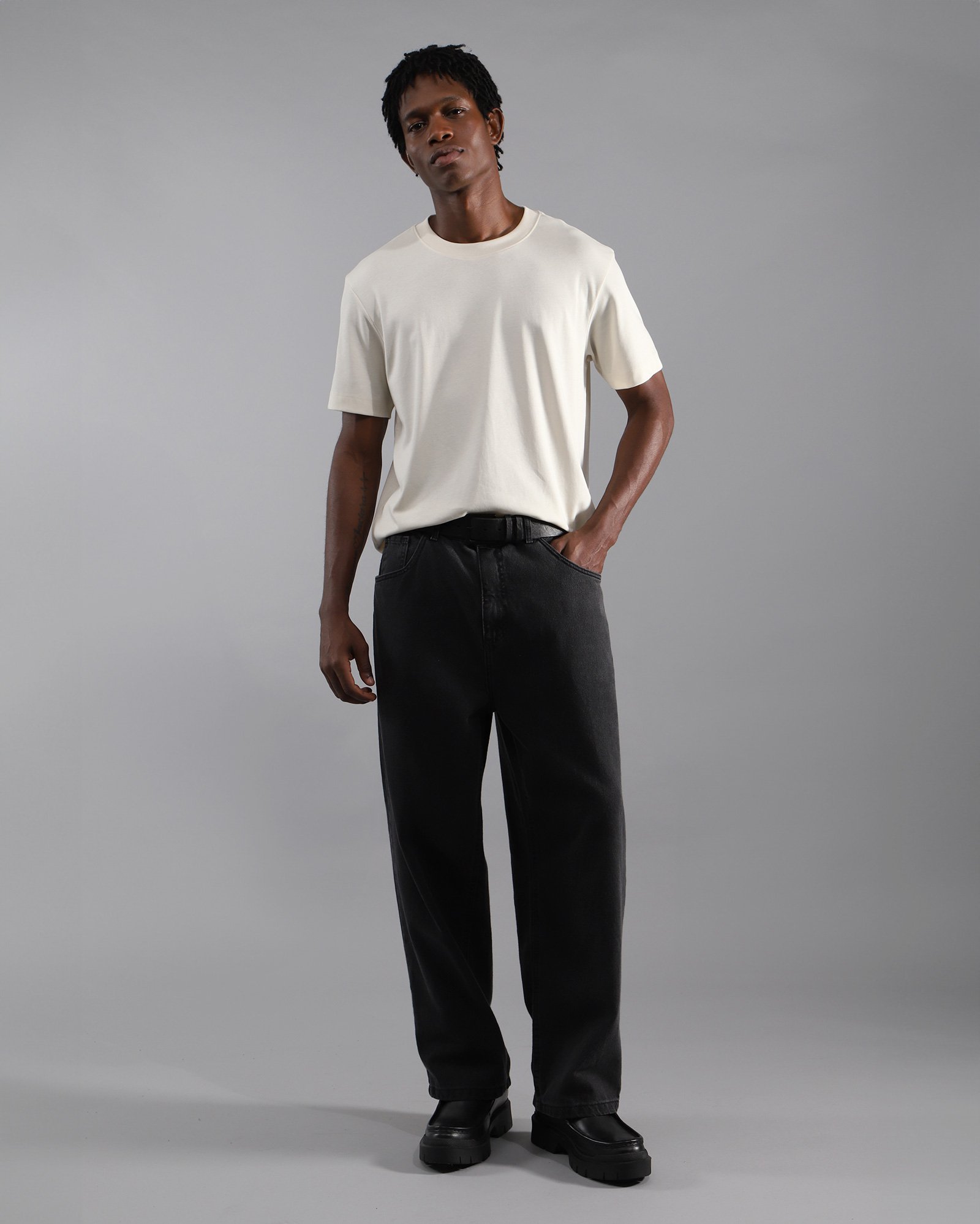 Camiseta masculina algodão peruano Tech UltraCotton - Bege Claro