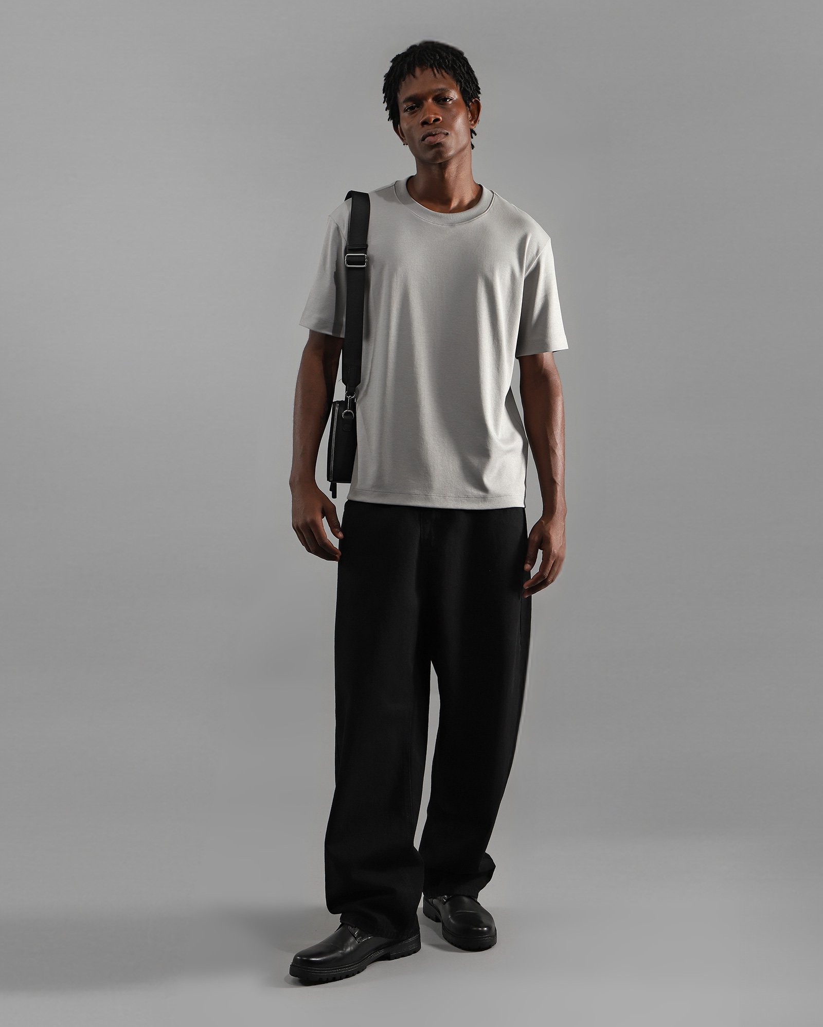 Camiseta masculina algodão peruano Tech UltraCotton - Cinza Claro