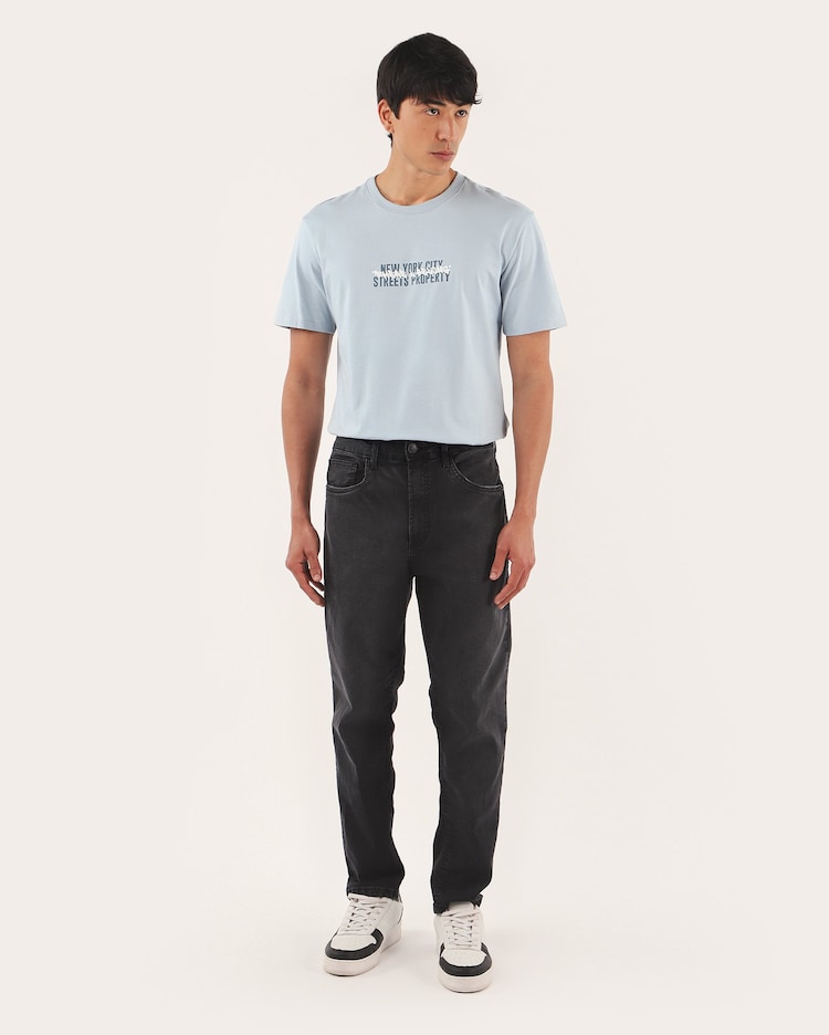 Calça black jeans masculina carrot com bolsos Pool Jeans Riachuelo