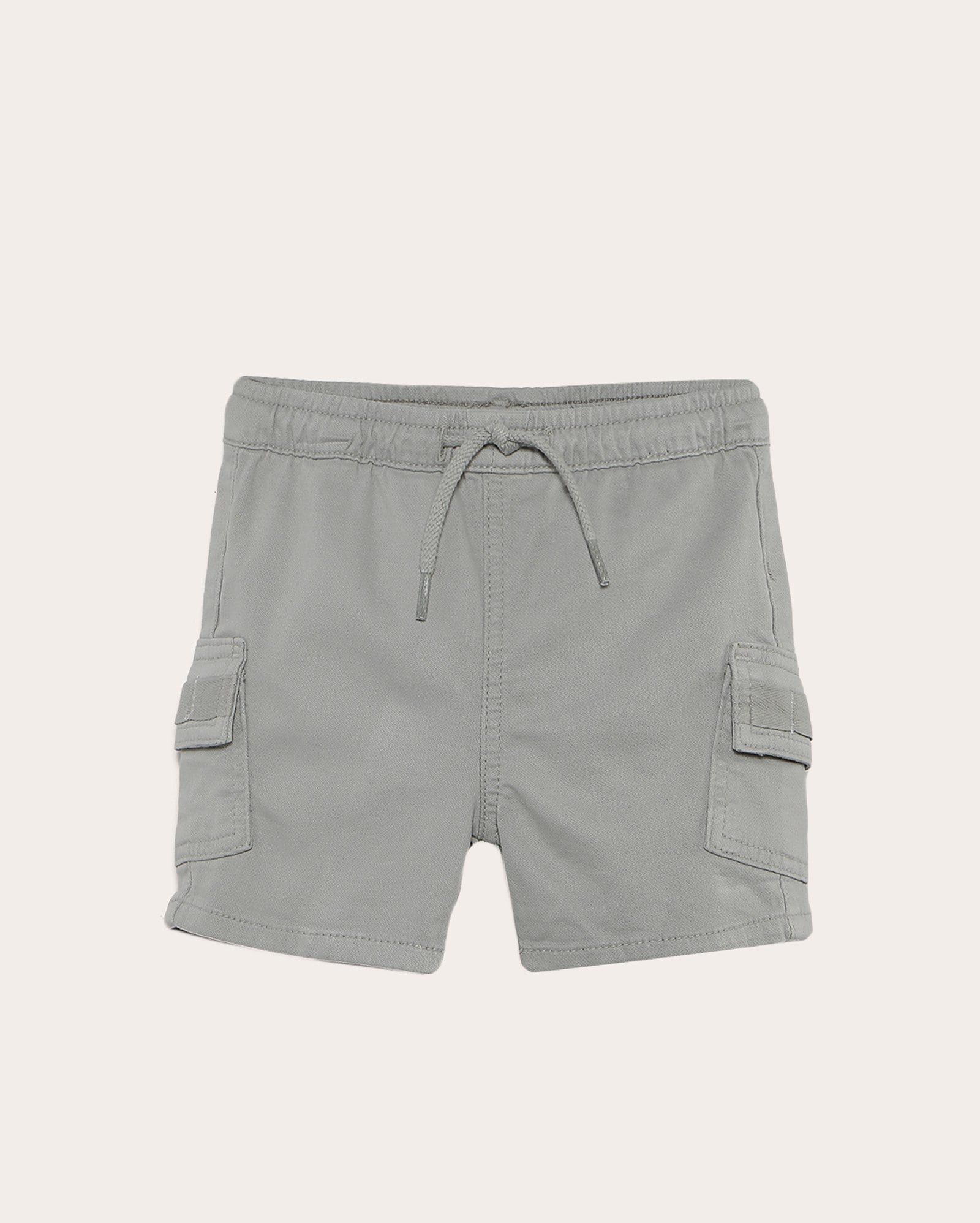 Bermuda sarja moletom infantil bolsos cargo 1-4A cinza