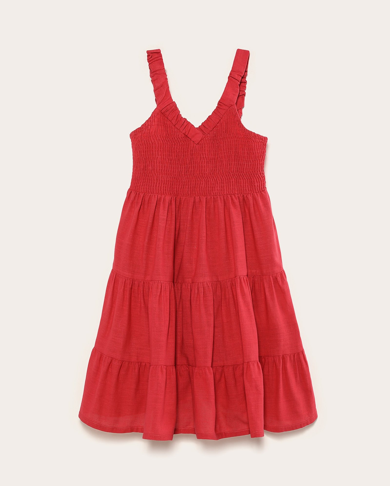 Vestido infantil evasê 3 marias com lastex 4-10A vermelho