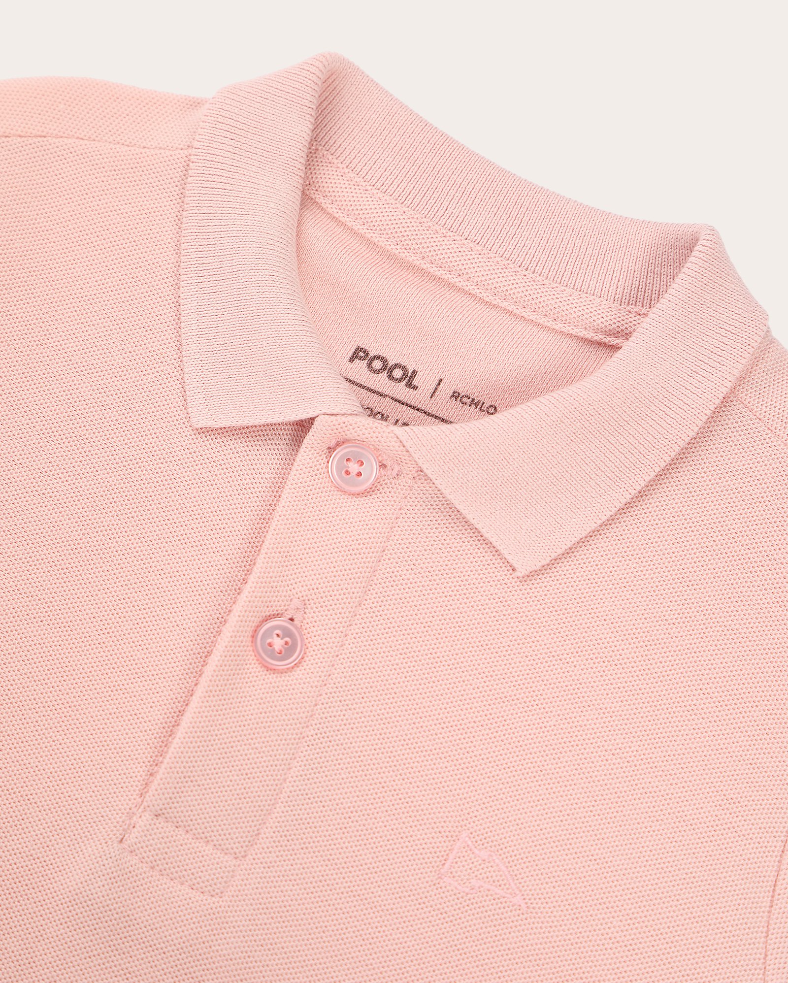 Camisa polo infantil Pool Legacy lisa 1-4A rosa