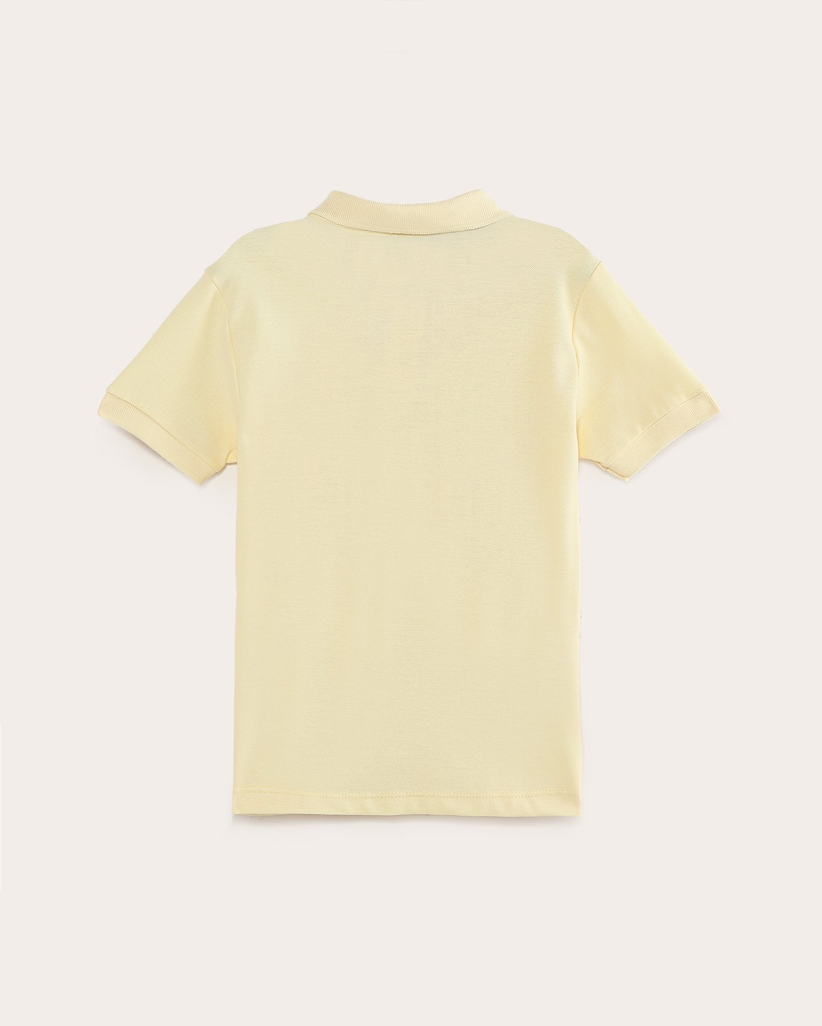Camisa polo infantil Pool Legacy lisa 4-10A - Amarelo Claro