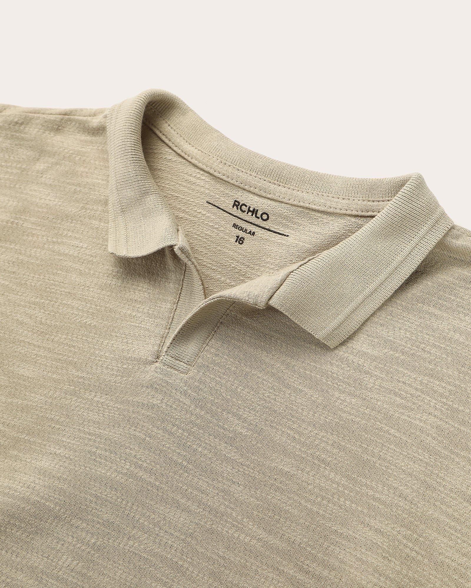 Camisa polo juvenil mescla - Bege Mescla