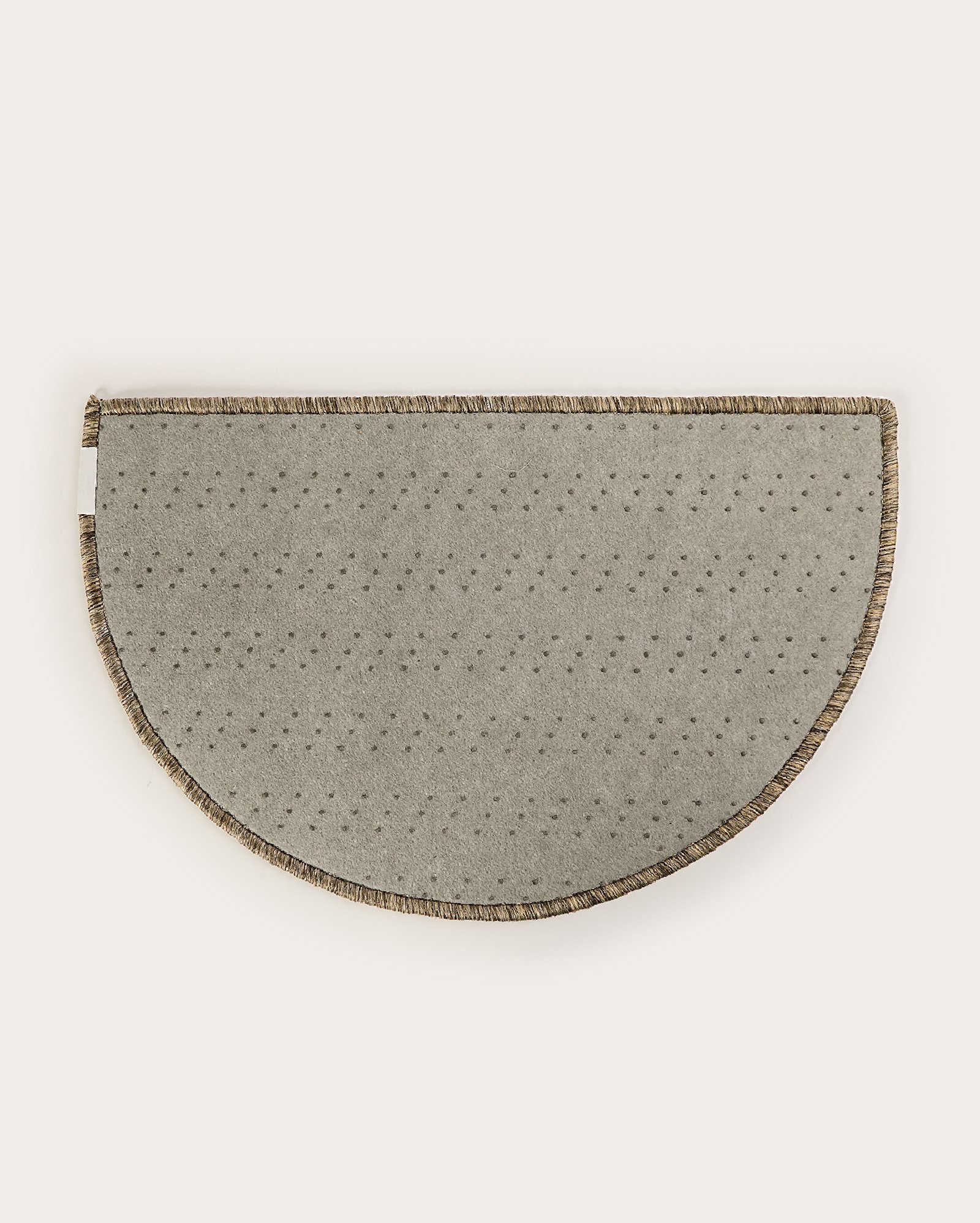 Tapete capacho meia lua my home 38x60cm bege | Oasis