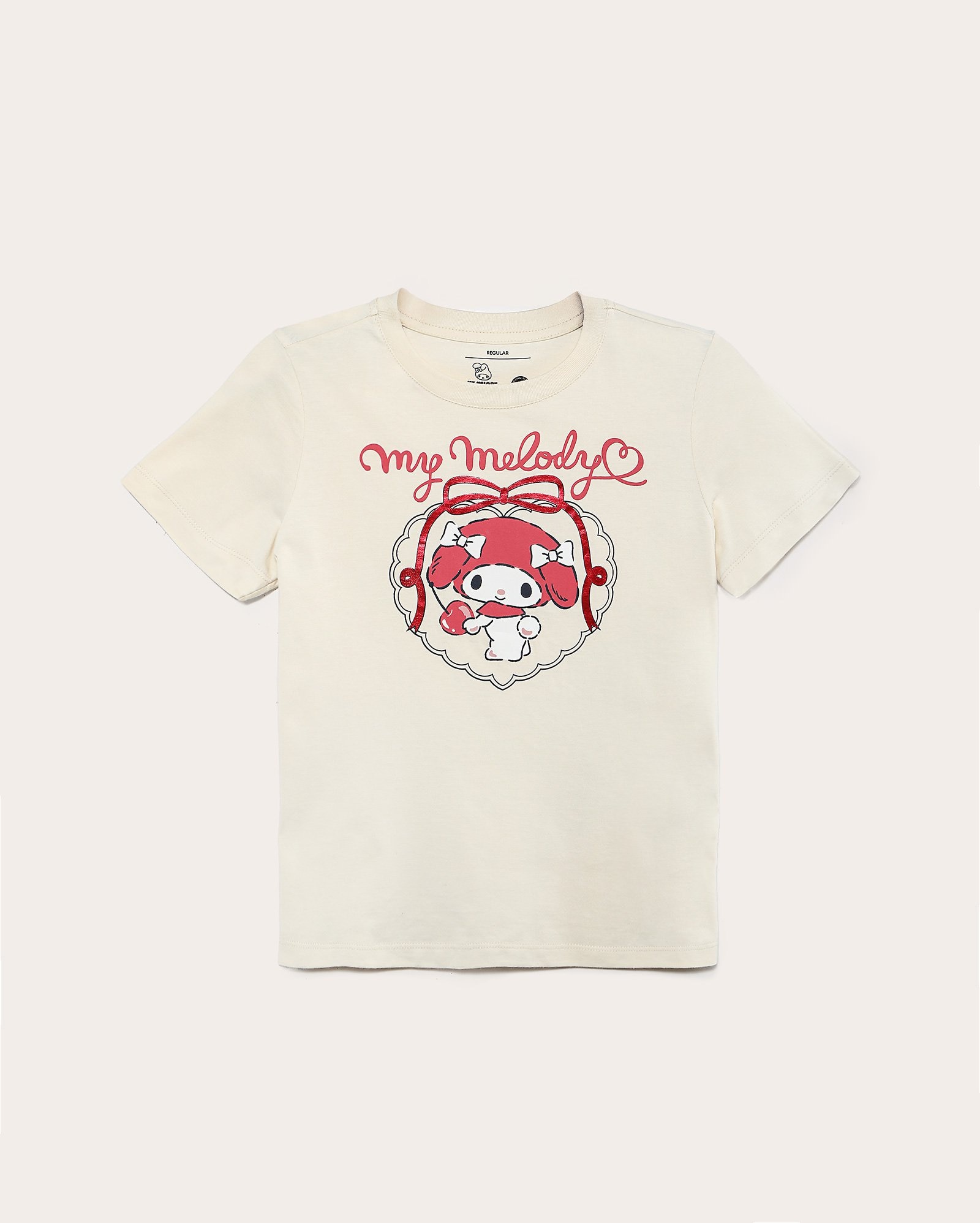 Camiseta juvenil regular My Melody bege | Sanrio