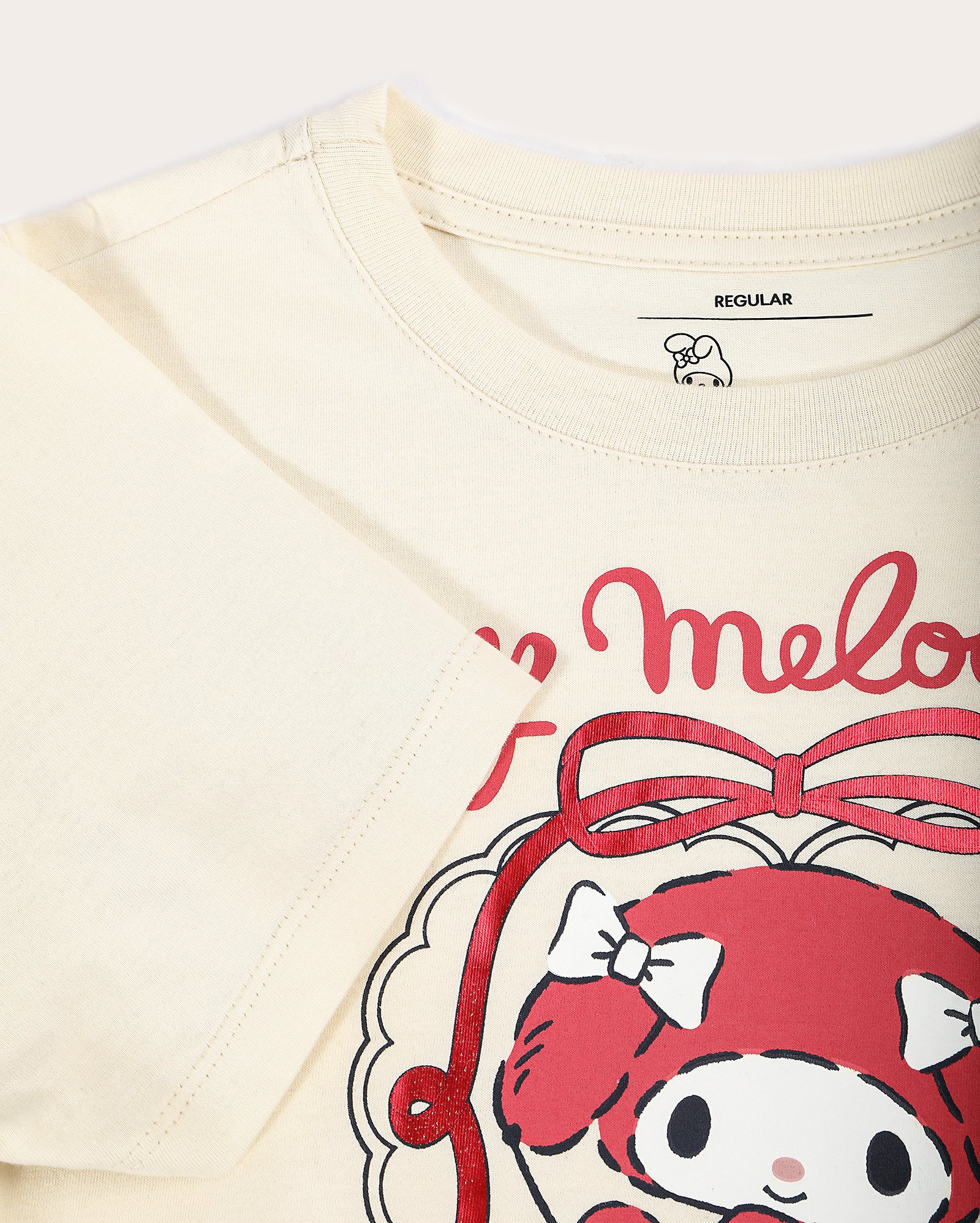 Camiseta juvenil regular My Melody bege | Sanrio
