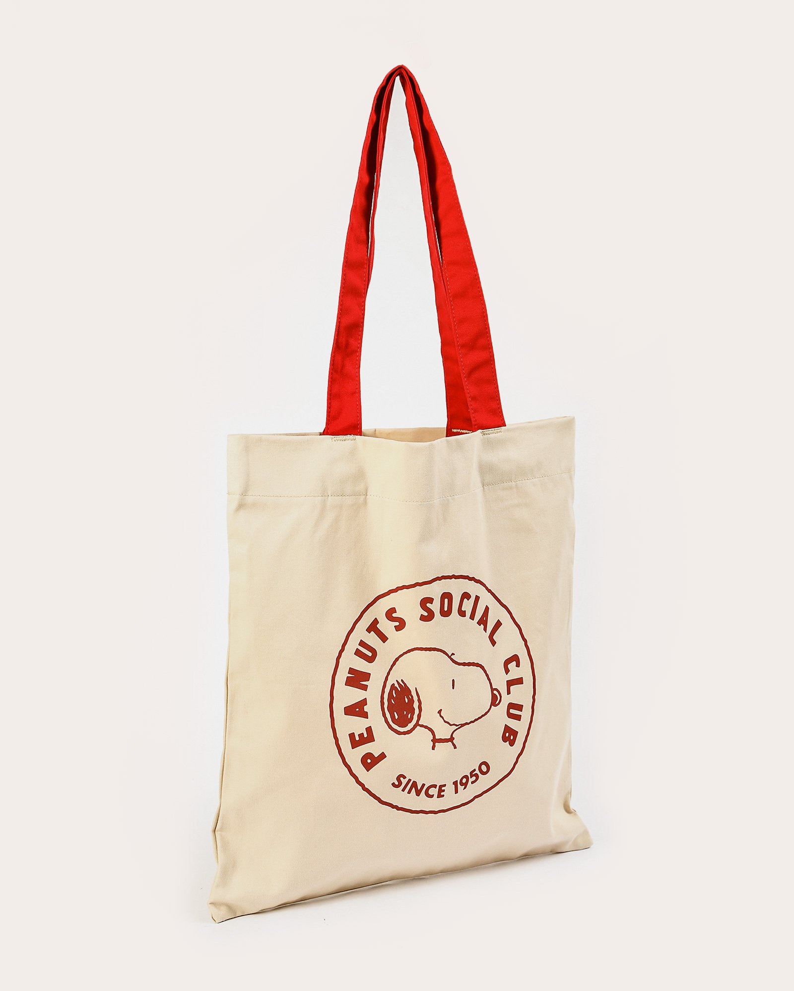 Bolsa ecobag tote Snoopy records bege | FANLAB