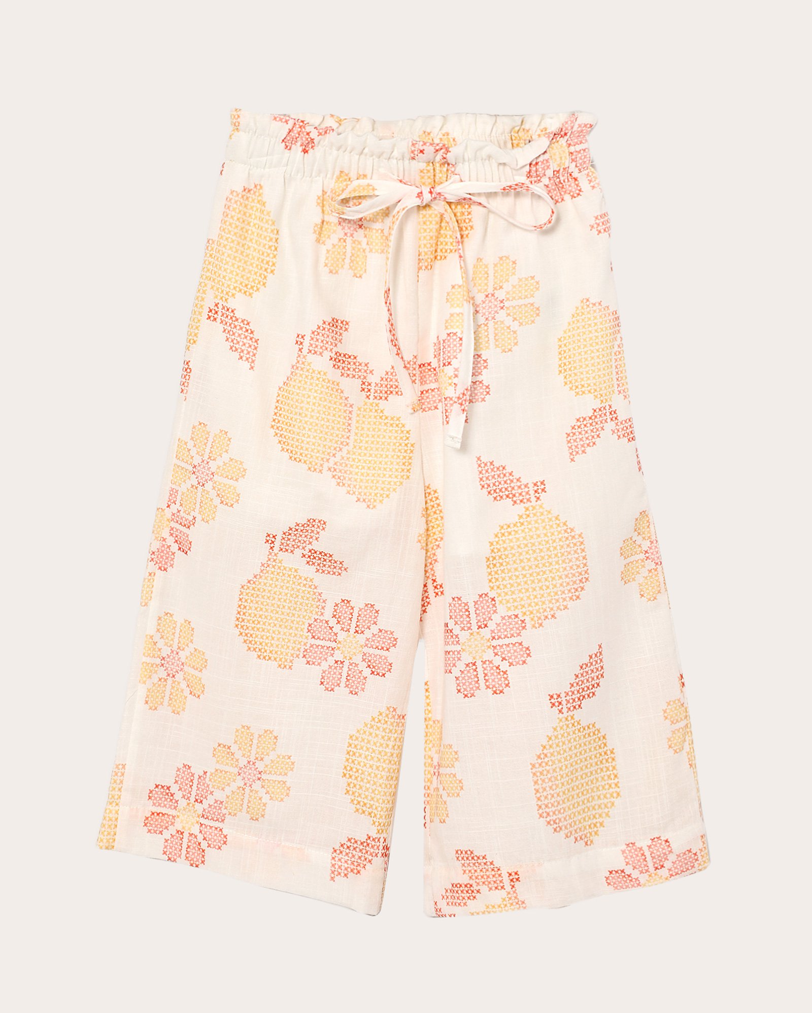 Calça infantil relaxed estampa limão 1-4A multicor | Pool Kids