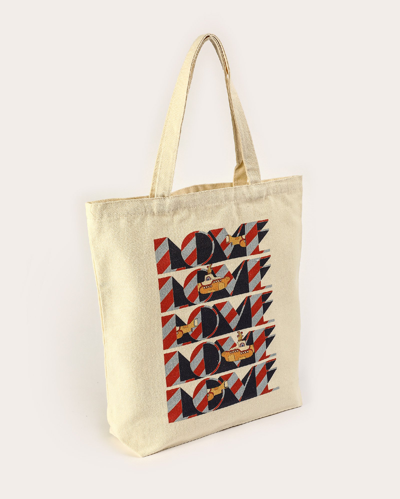 Bolsa ecobag tote Love The Beatles off-white | The Beatles