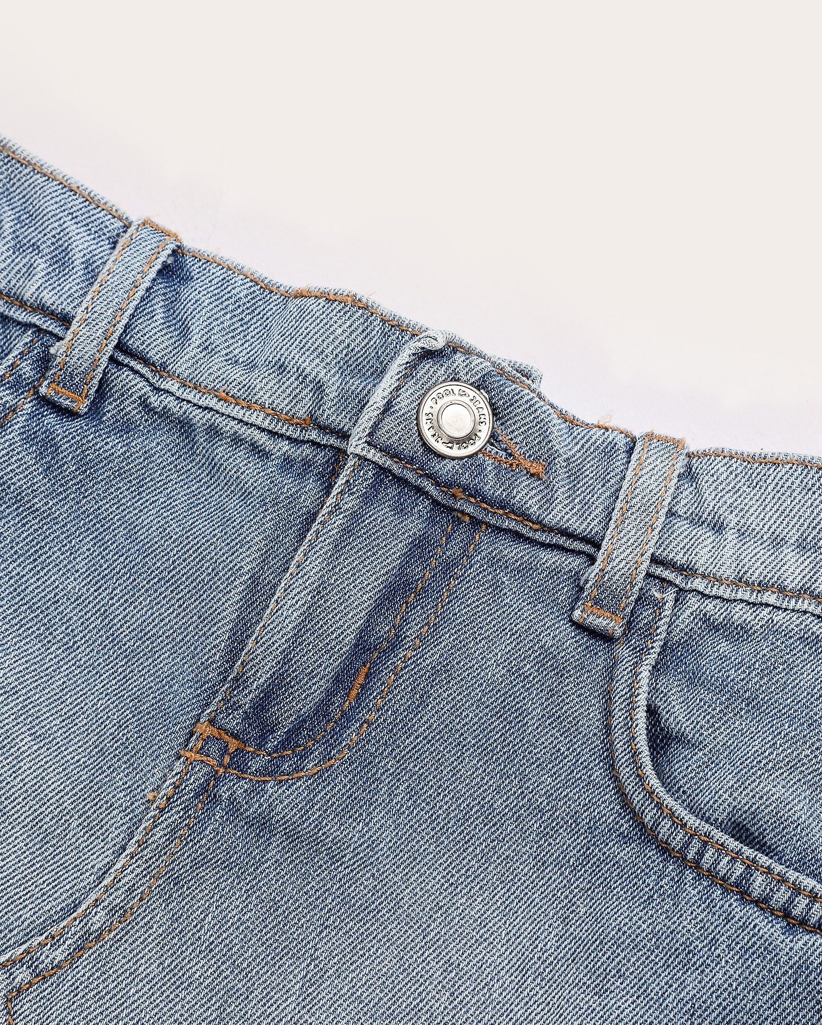 Short-saia jeans infantil regular 4-10A - Jeans Médio | Pool Kids