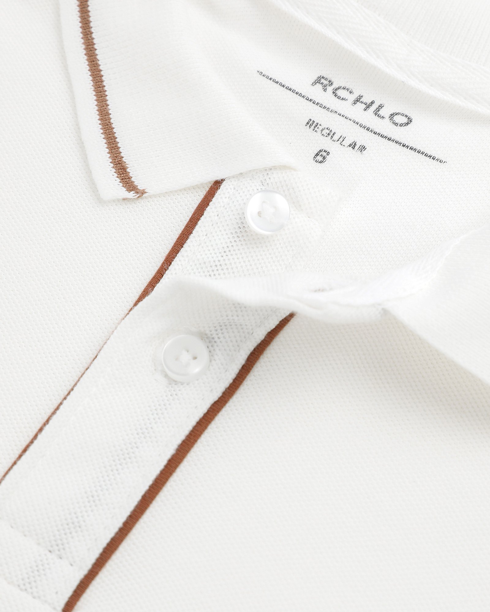 Camisa polo infantil regular manga curta 4-10A - Branco