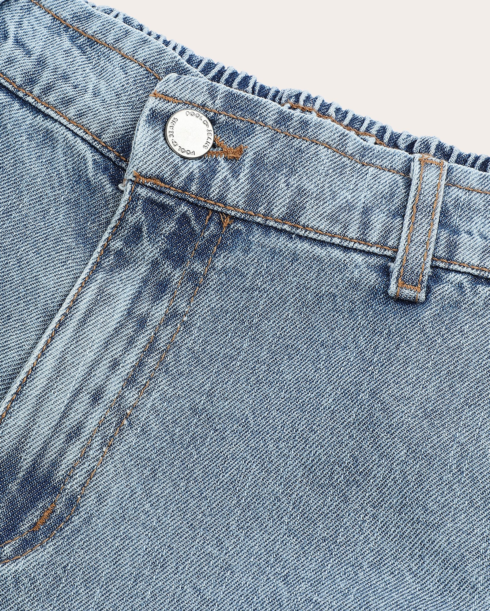 Calça jeans juvenil reta bolsos cargo denim médio | Pool