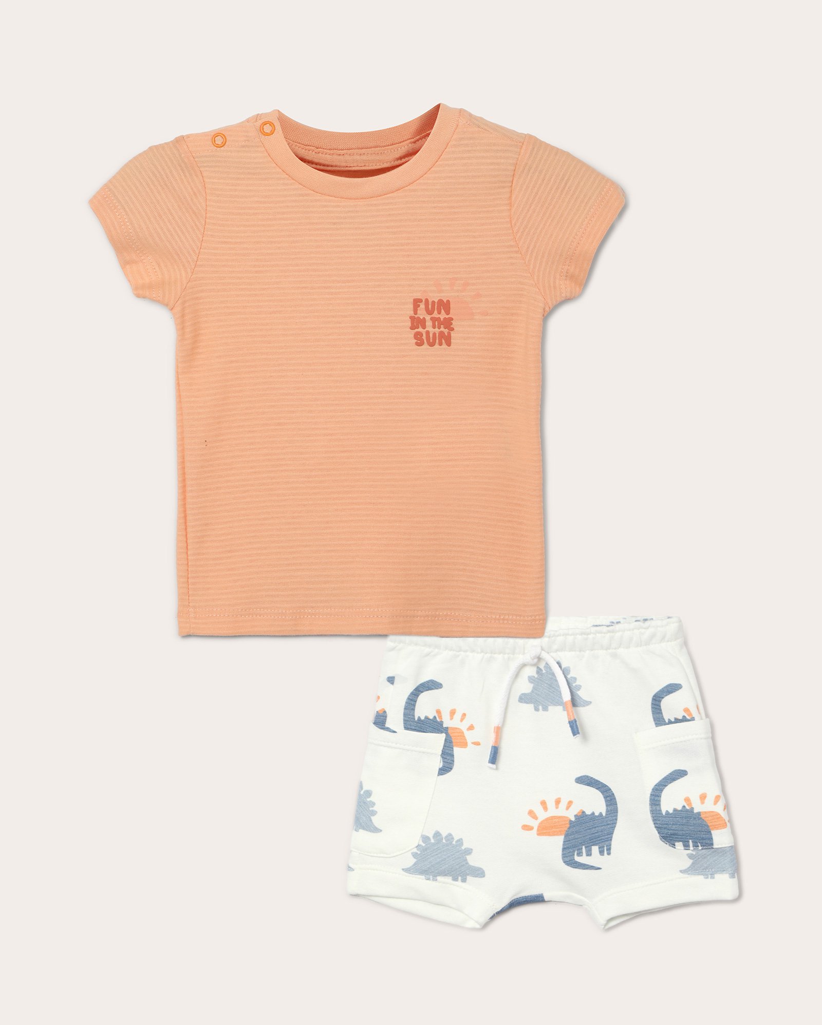 Conjunto curto de bebê fun in the sun multicor