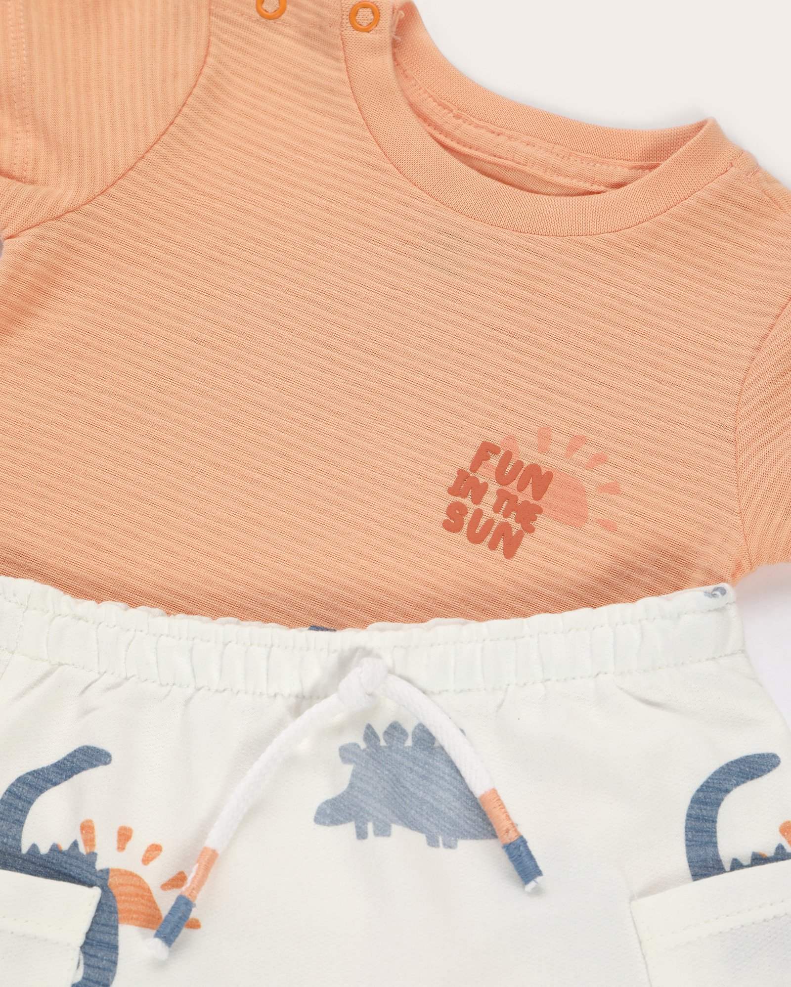 Conjunto curto de bebê fun in the sun multicor