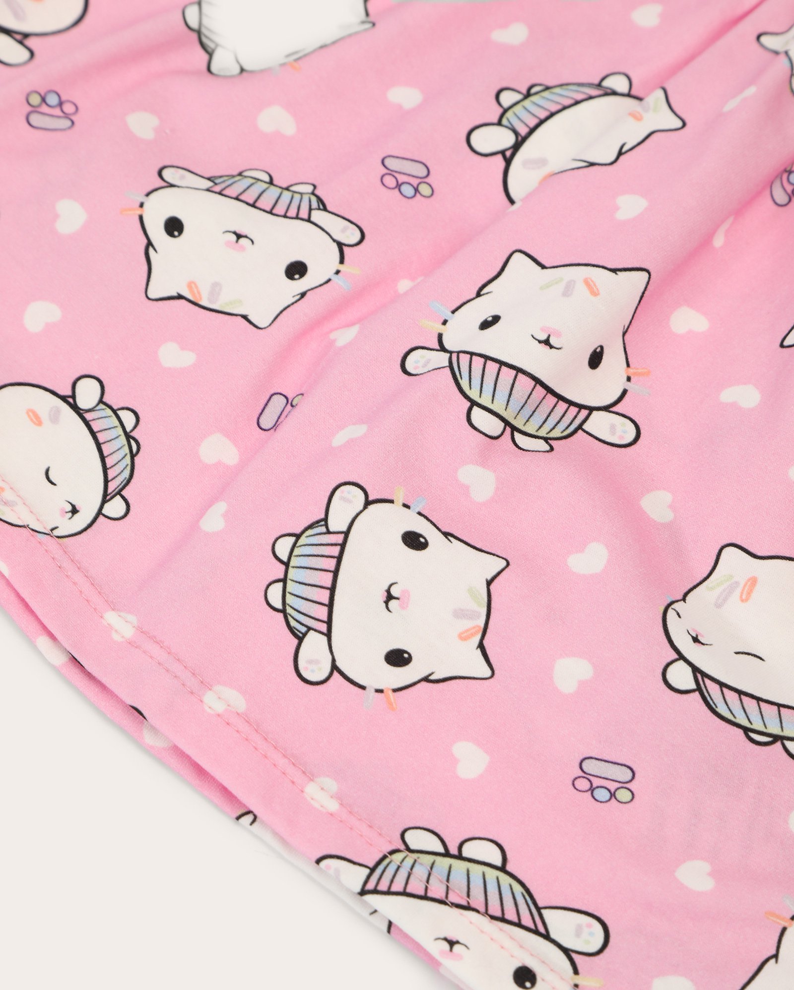 Vestido infantil evasê Cakey 1-4A rosa | DreamWorks