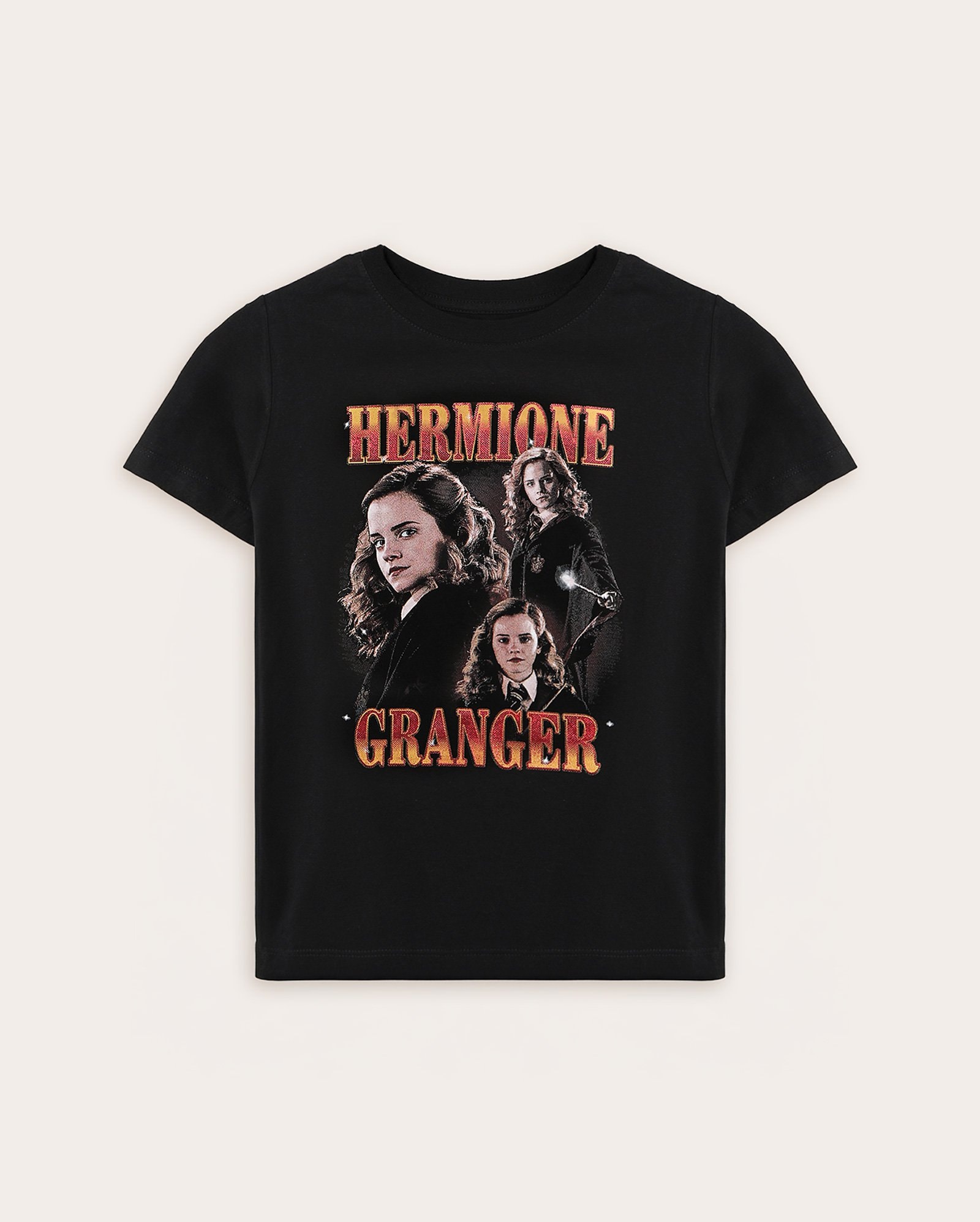 Camiseta juvenil regular Hermione preta | Warner Bros