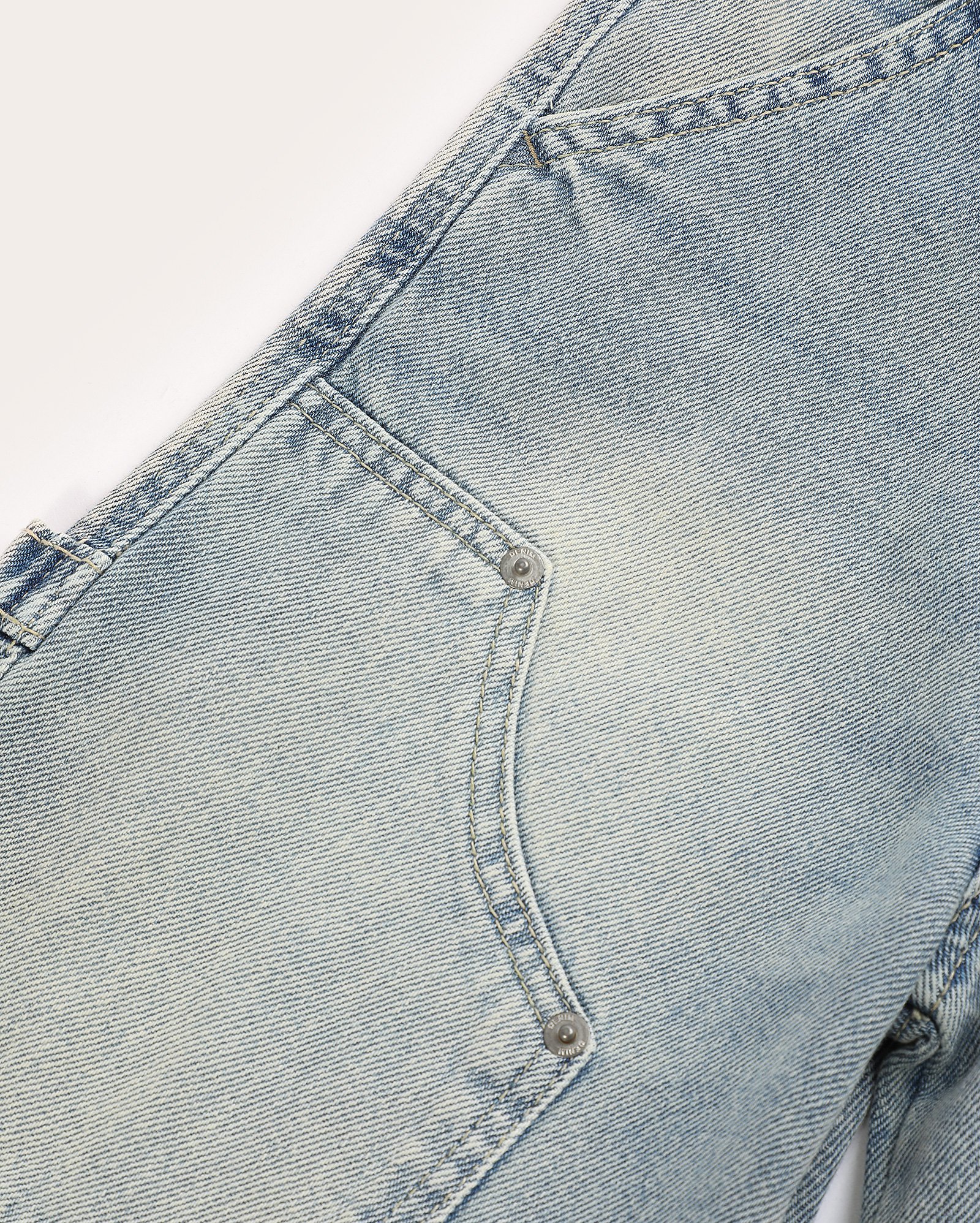 Bermuda jeans infantil skater com cordão 4-10A denim claro | Pool Kids