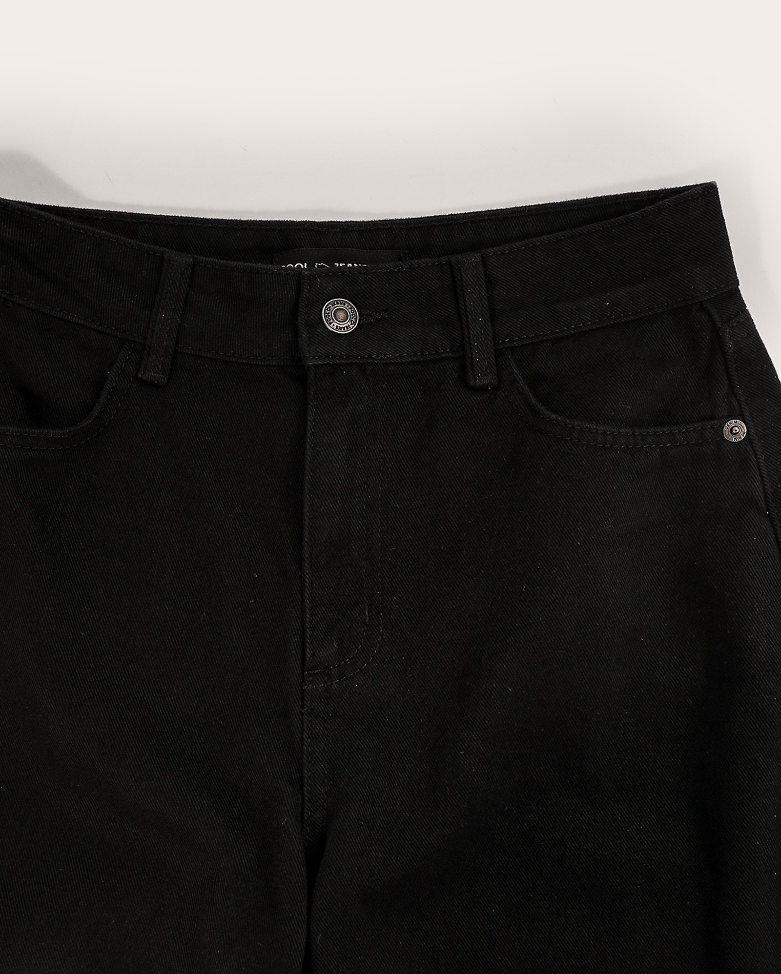 Calça black jeans juvenil wide leg cintura média | Pool