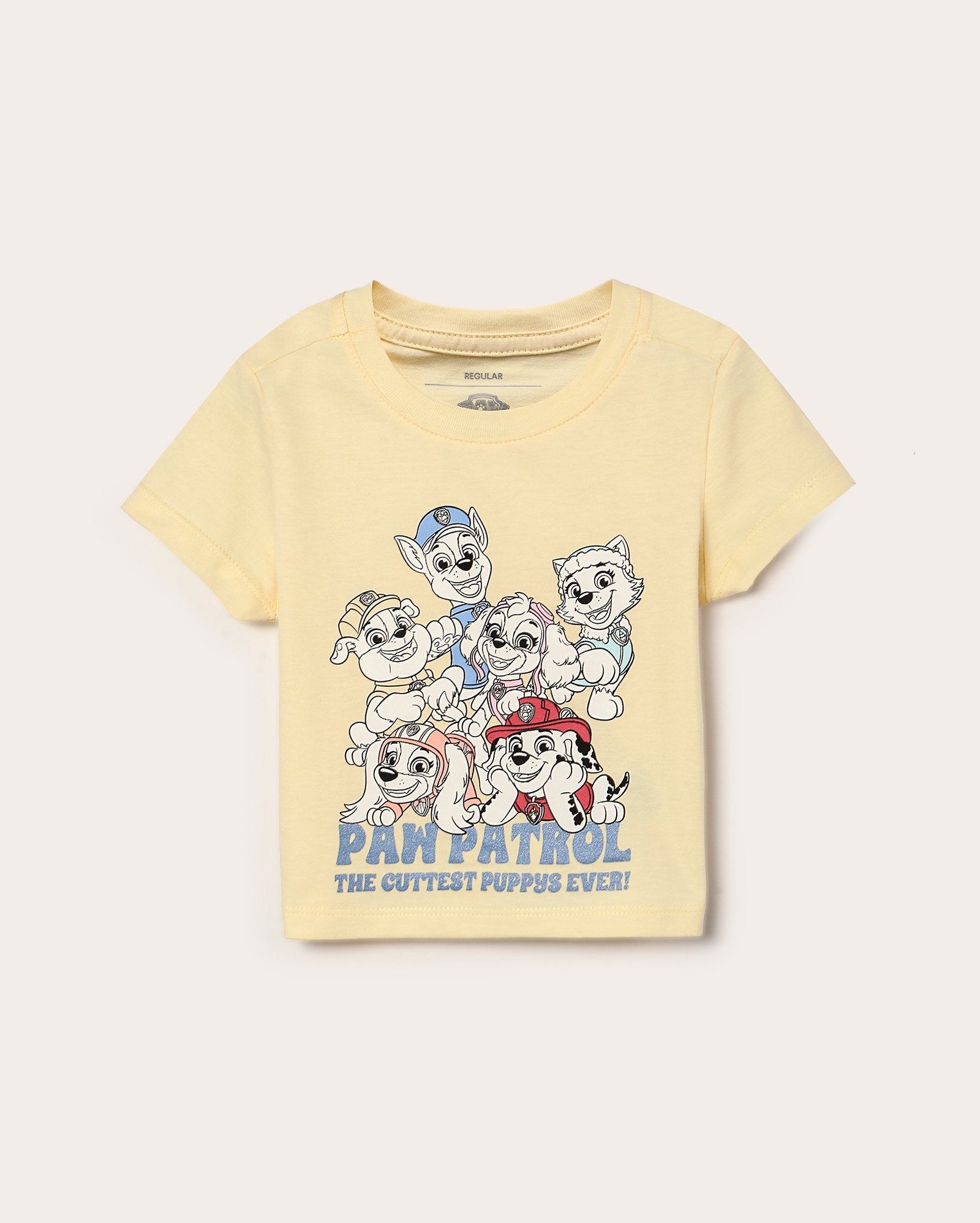 Camiseta infantil regular Patrulha Canina 1-4A amarela | Paramount