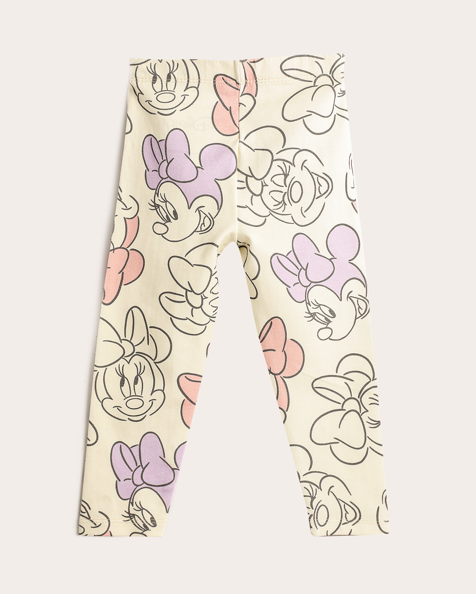 Calça legging infantil Minnie 1-4A bege | Disney