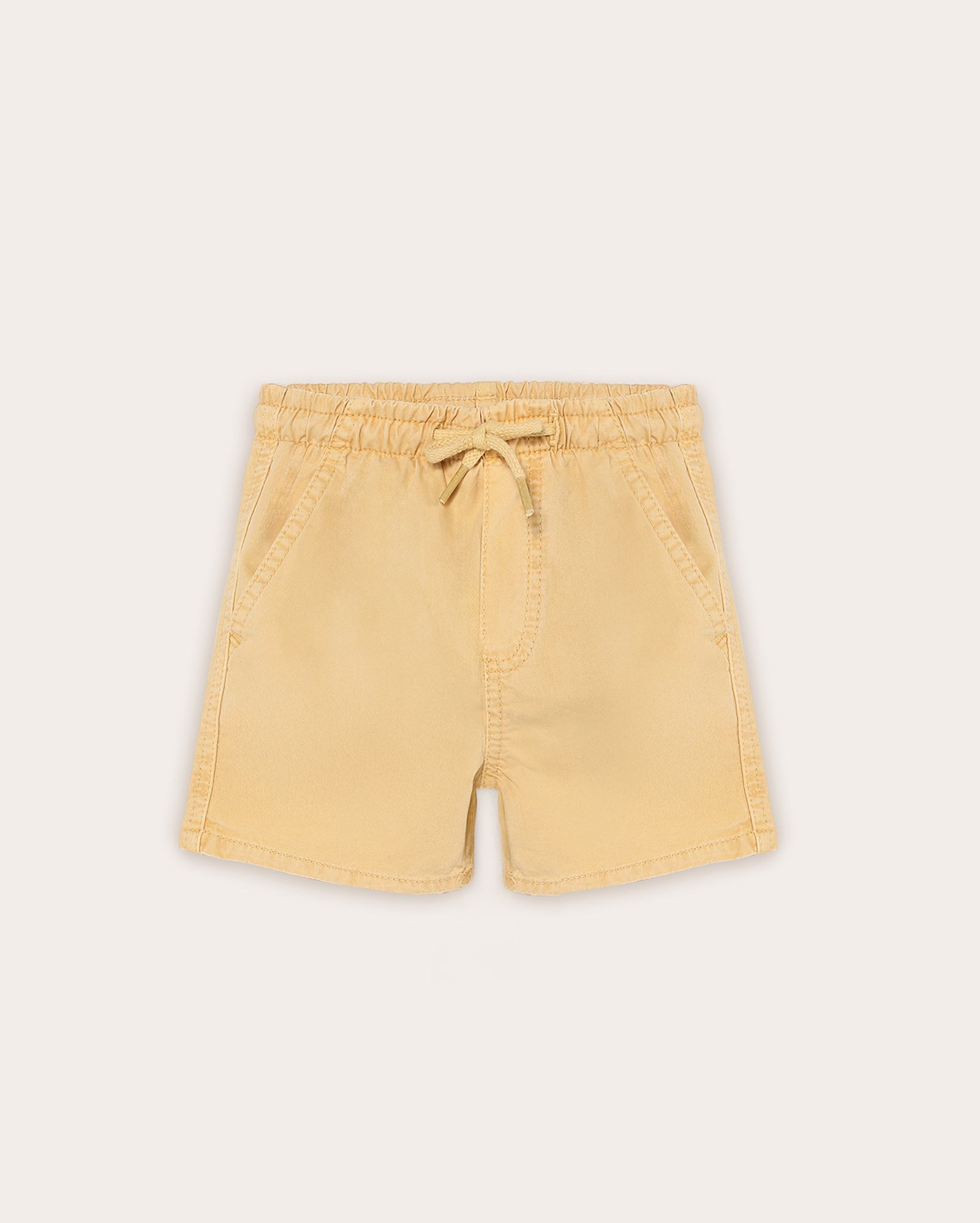 Bermuda sarja infantil cós de elástico 1-4A - Amarelo | Pool Jeans 