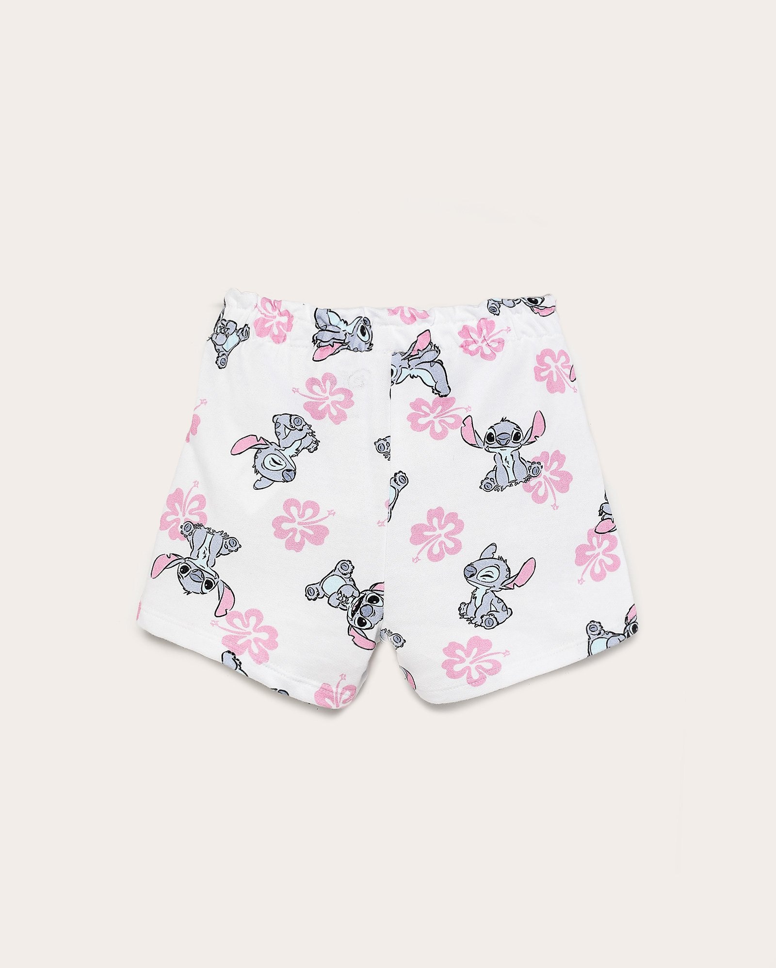 Short de moletom infantil clochard Stitch 4-10A branco | Disney