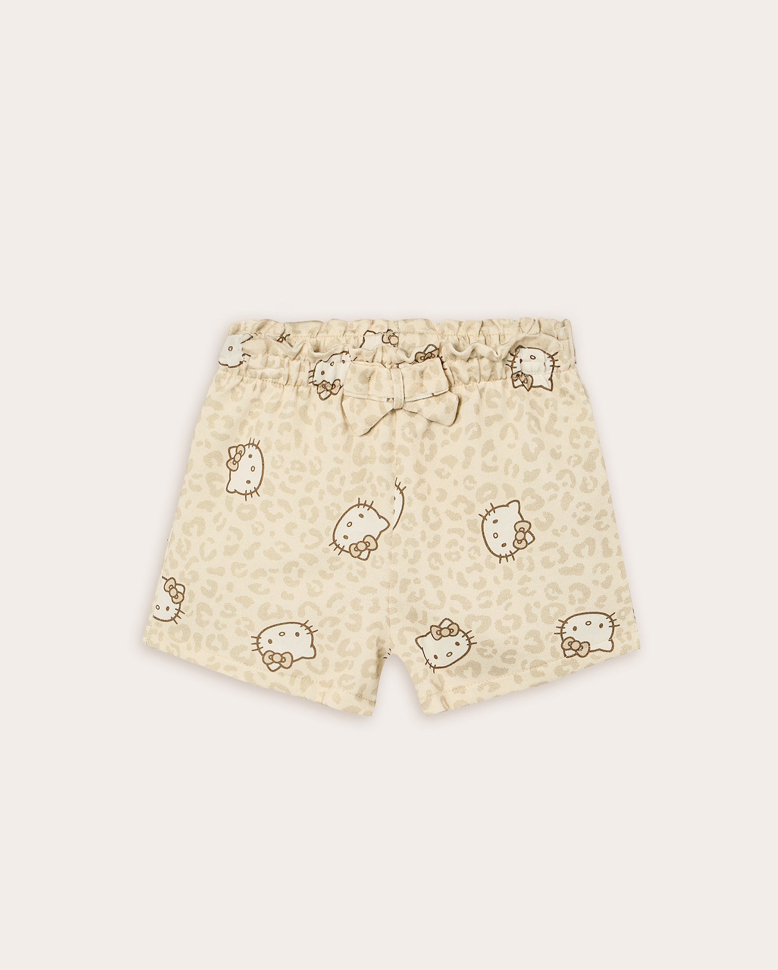 Short infantil clochard em malha Hello Kitty 4-10A bege | Sanrio