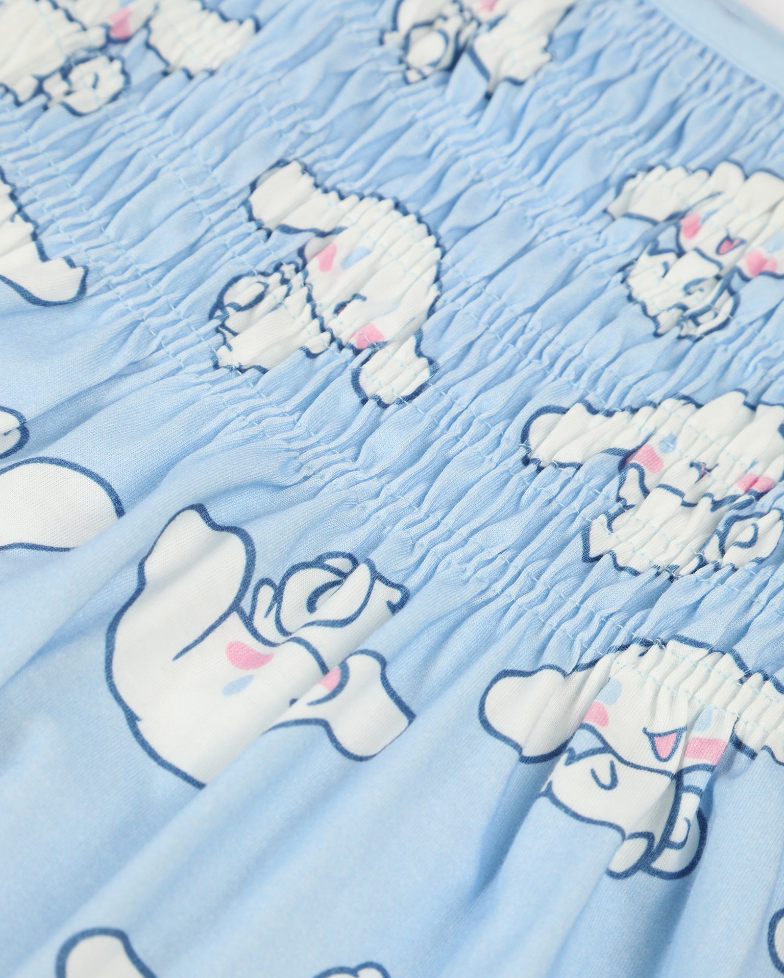Vestido infantil godê com lastex Cinnamoroll 4-10A azul | Sanrio