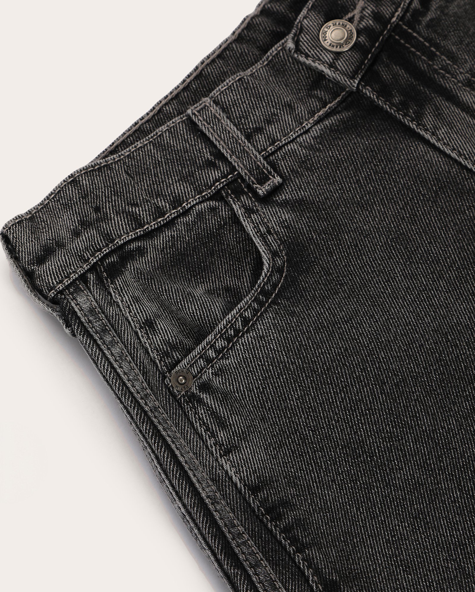 Calça black jeans juvenil wide leg