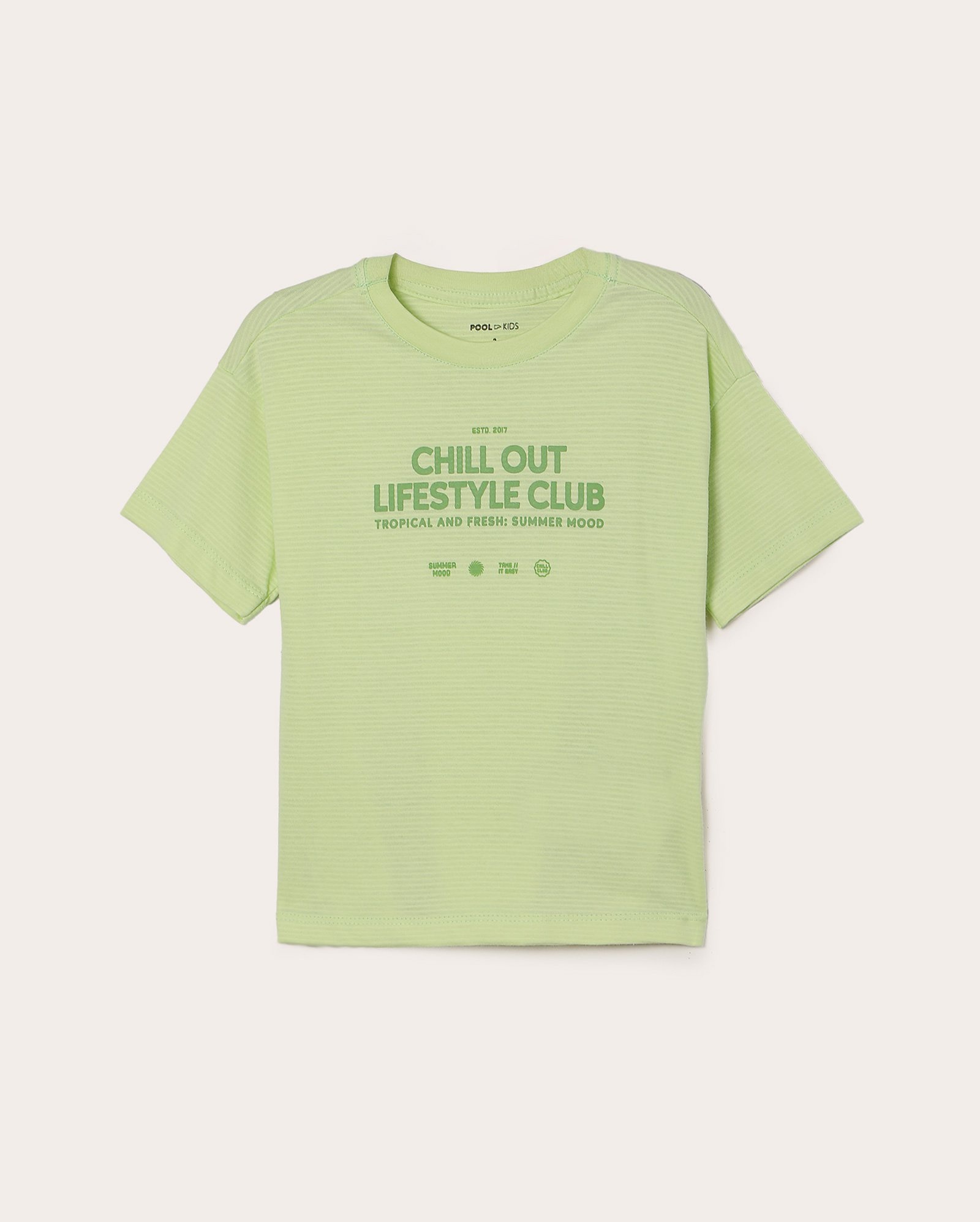 Camiseta infantil oversized lettering 1-4A verde