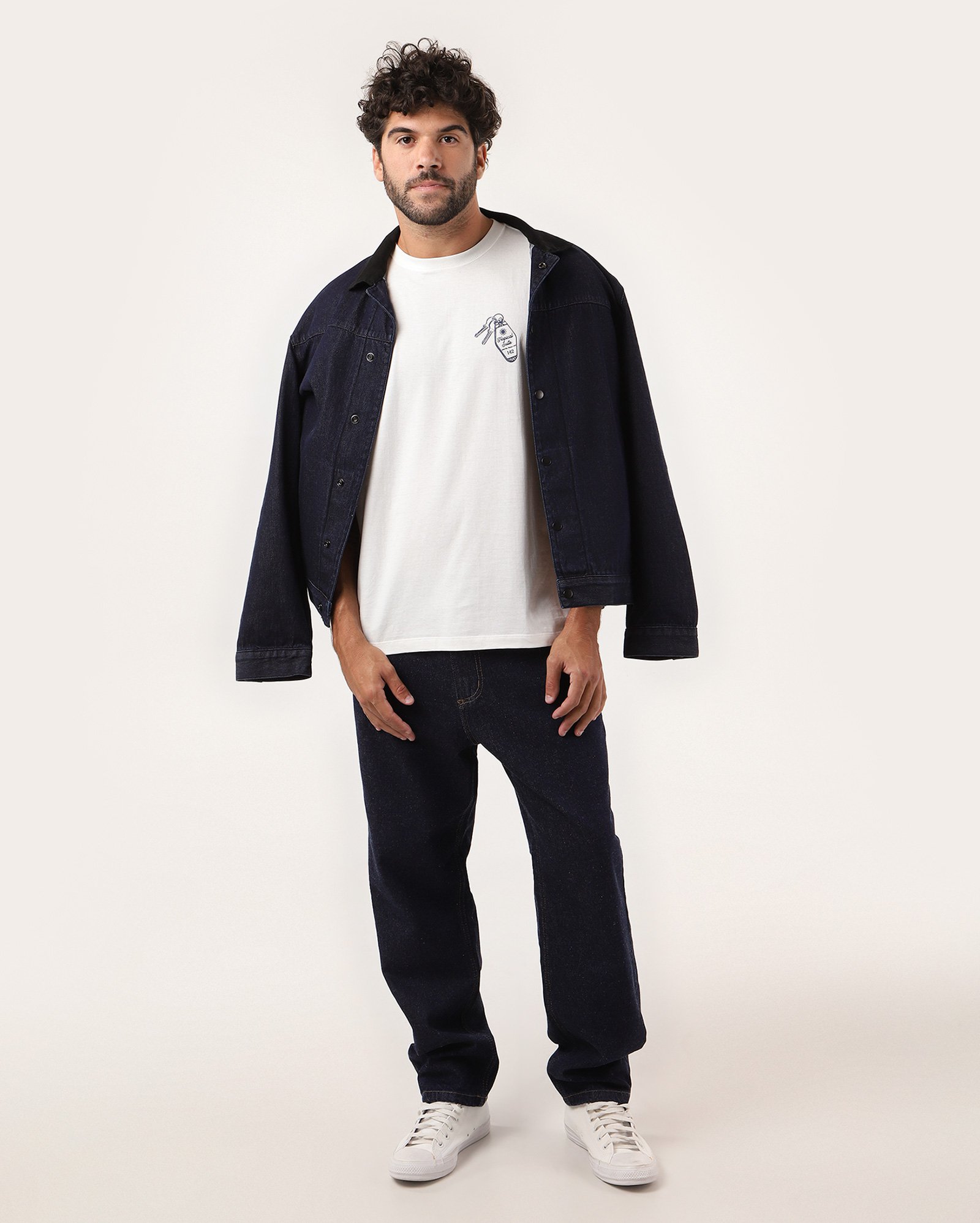 Camiseta masculina regular tropical suite branca | Pool
