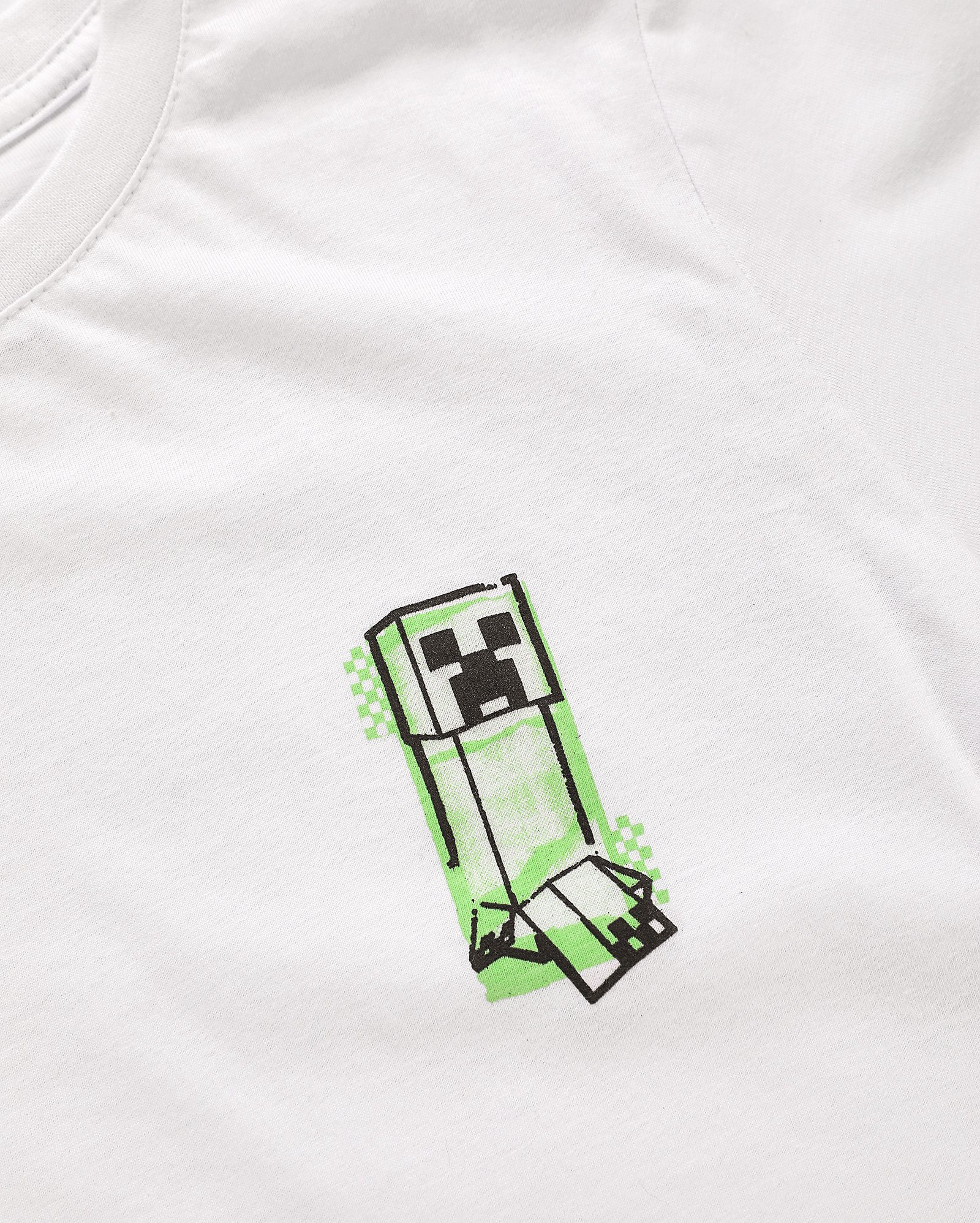 Camiseta juvenil regular estampa jogo branca | Minecraft