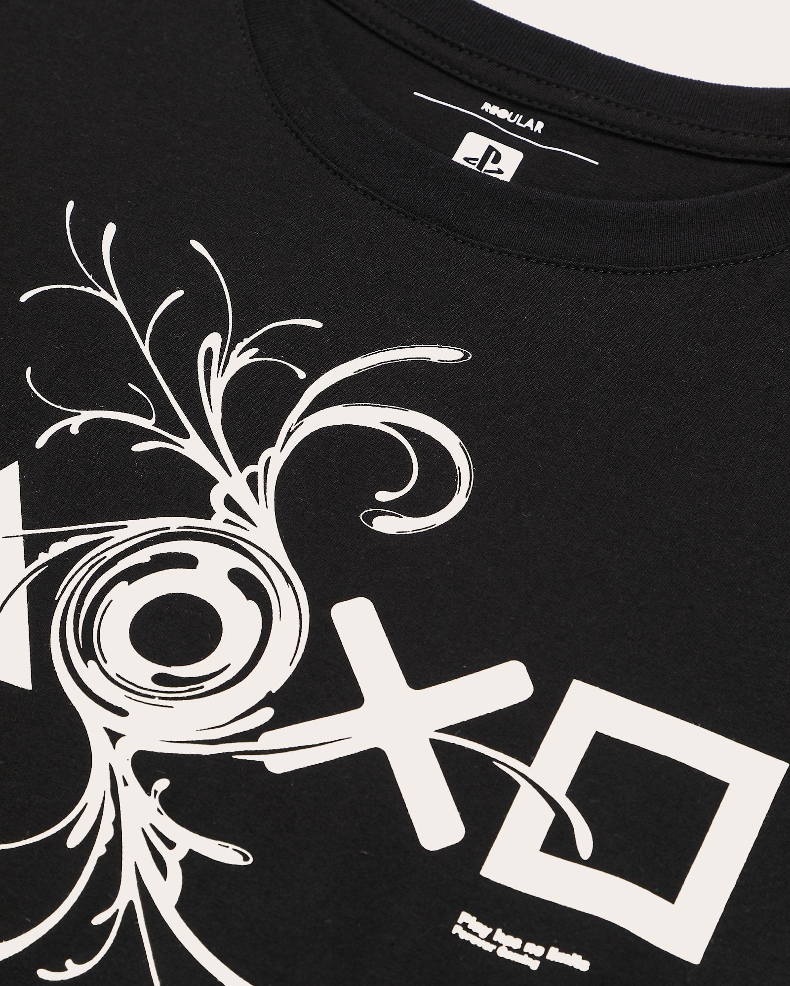 Camiseta juvenil regular PlayStation preta | Sony
