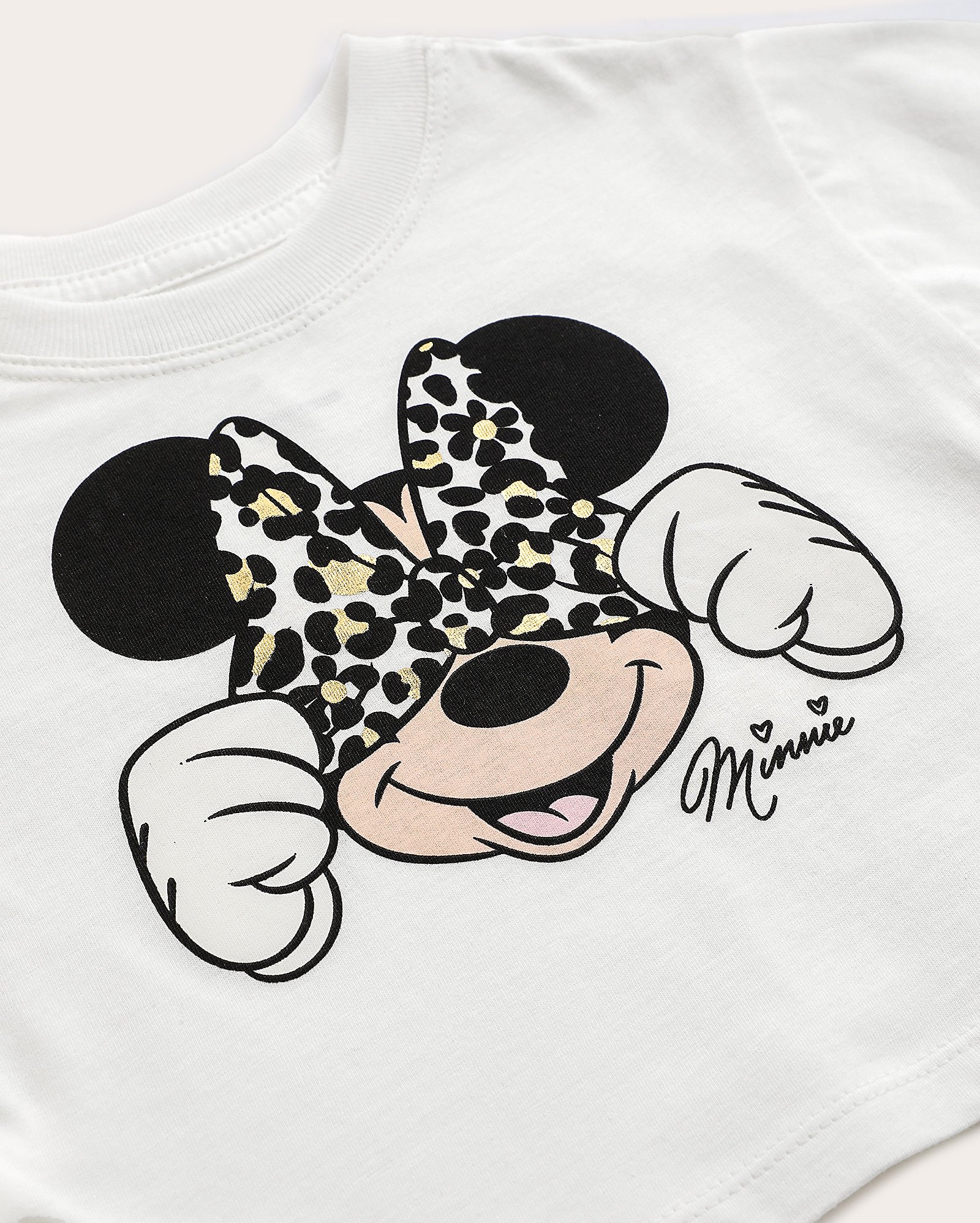 Camiseta infantil Minnie oncinha 1-4A branca | Disney