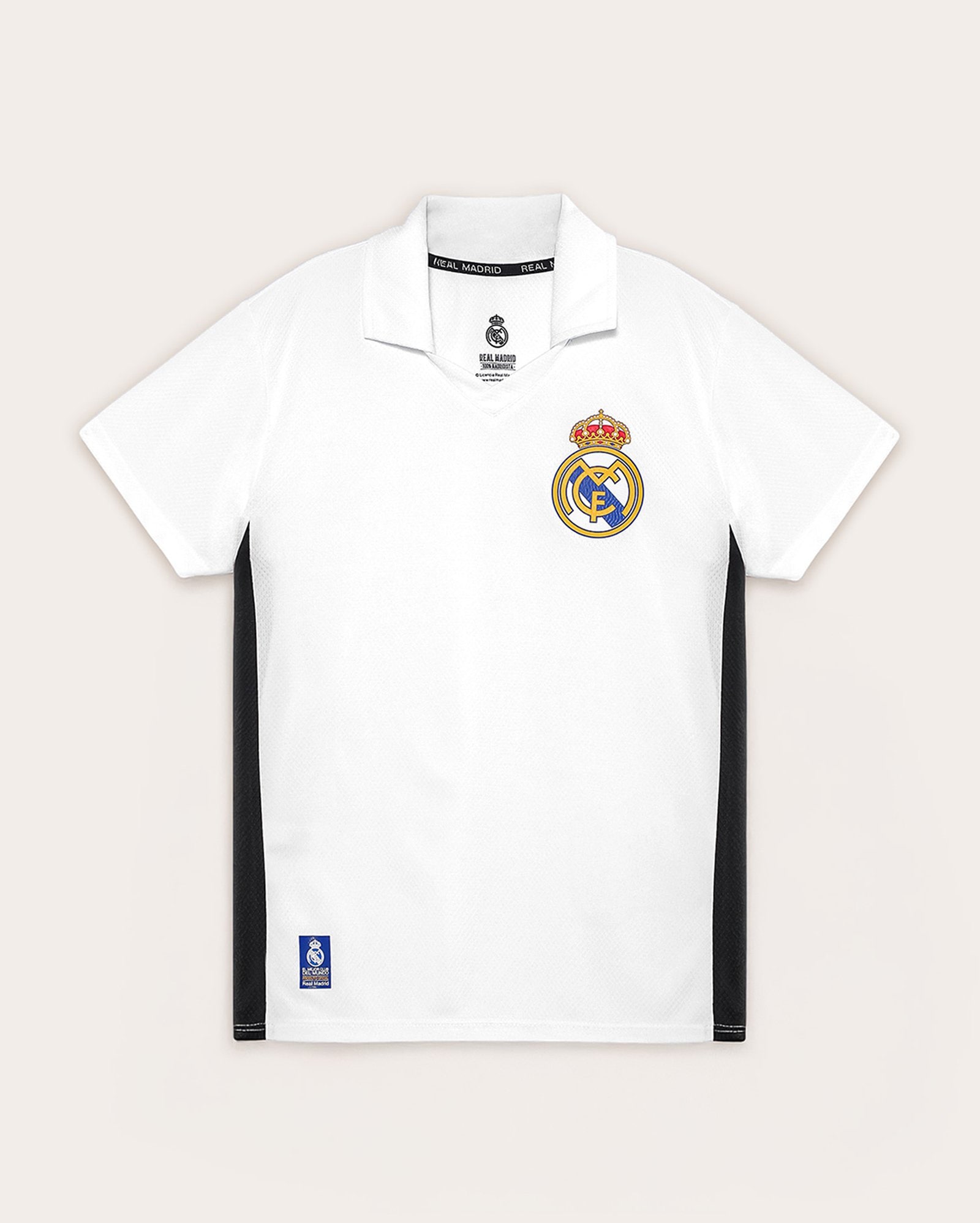 Polo juvenil logo Real Madrid branca | Real Madrid C.F