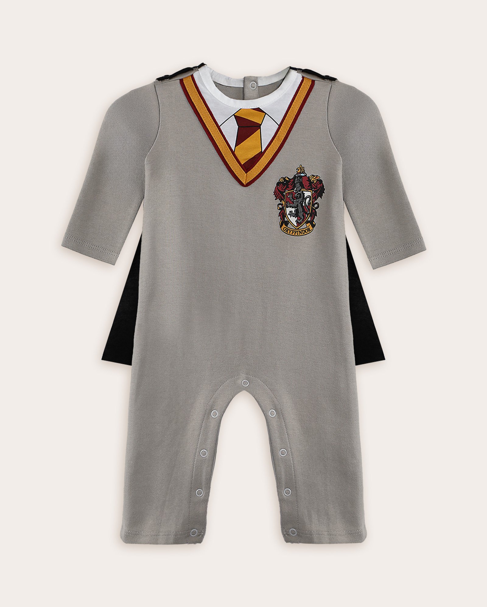 Macacão bebê Grifinória Harry Potter com capa cinza | Warner Bros
