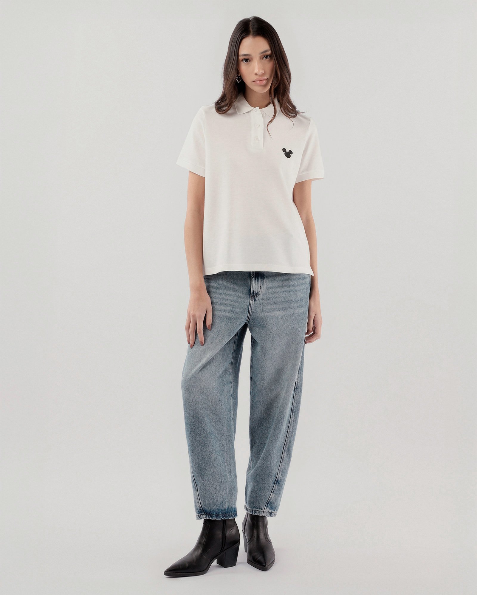 Camisa polo feminina Disney - Branco | Herchcovitch + Pool